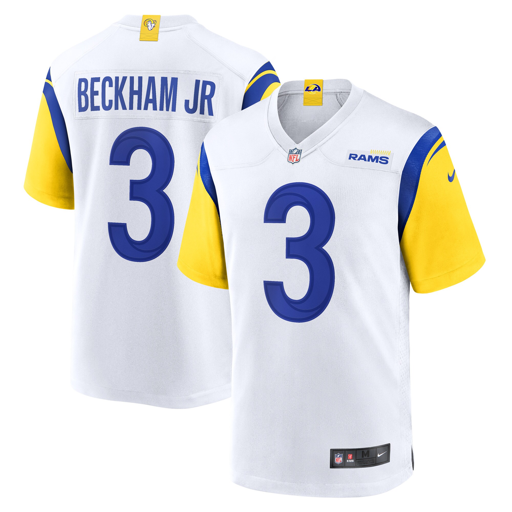 Odell Beckham Jr. Los Angeles Rams Nike Alternate Game Jersey - White - vstockx