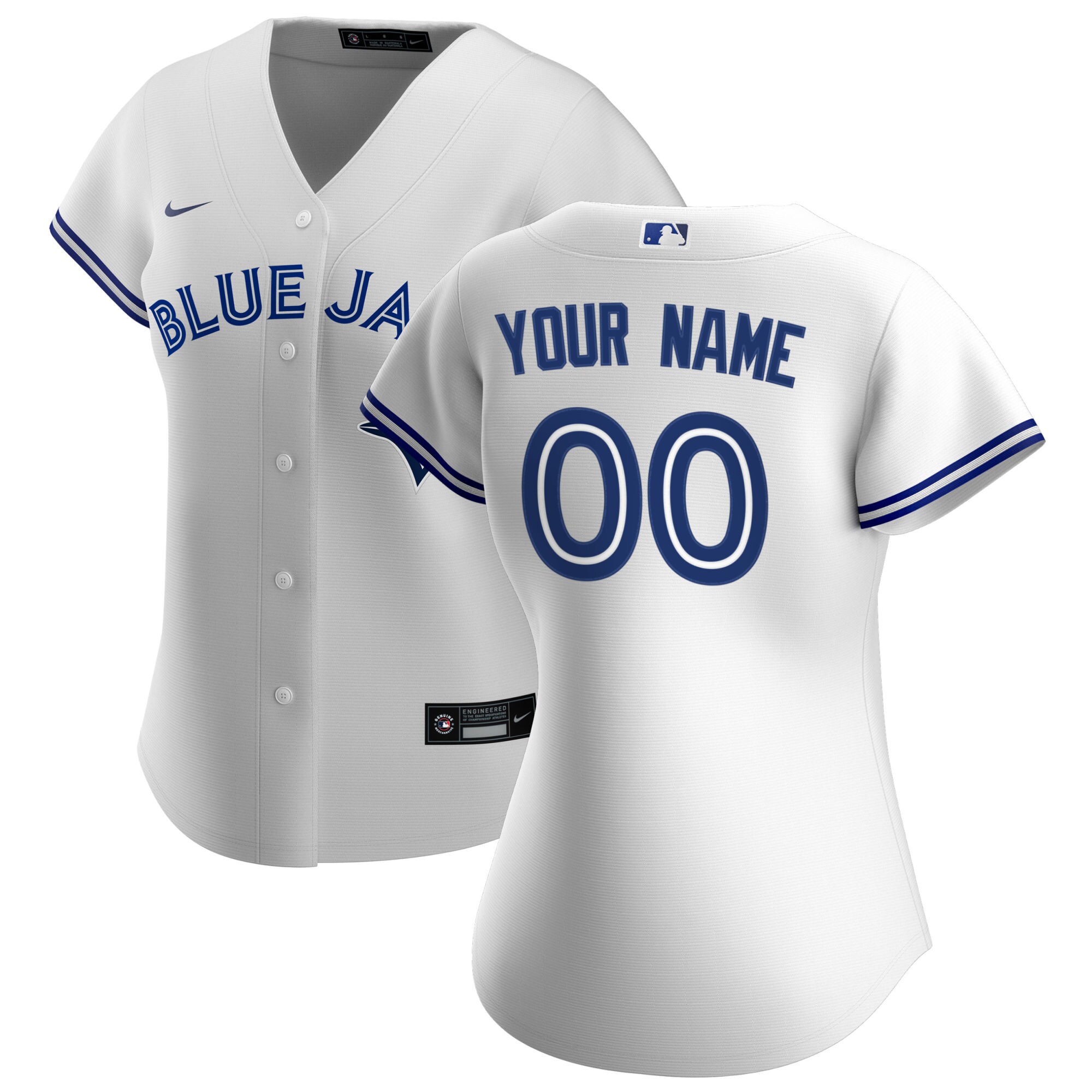 Toronto Blue Jays Nike Women's Home Replica Custom Jersey - White - vstockx