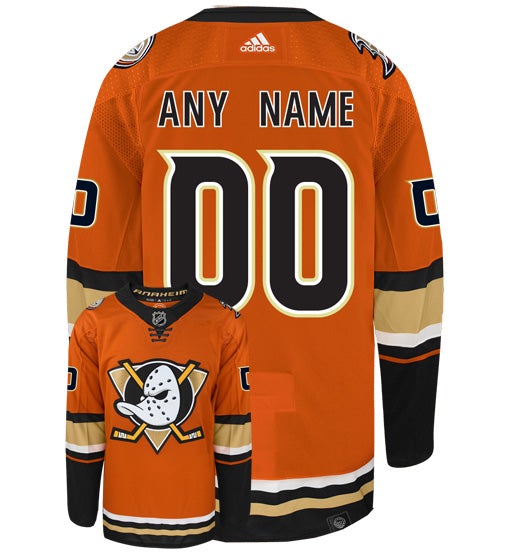 Customizable Anaheim Ducks Adidas Primegreen Authentic NHL Hockey Jersey - vstockx