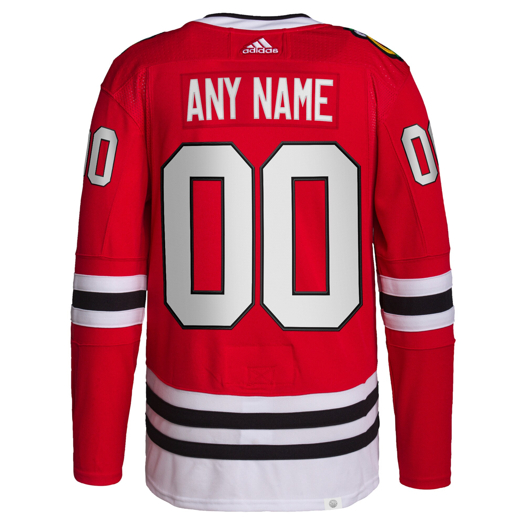 Chicago Blackhawks adidas Home Primegreen Authentic Pro Custom Jersey - Red - vstockx