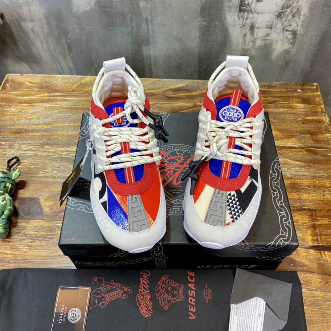 Versace Chain Reaction 2 Chainz White (W) - vstockx