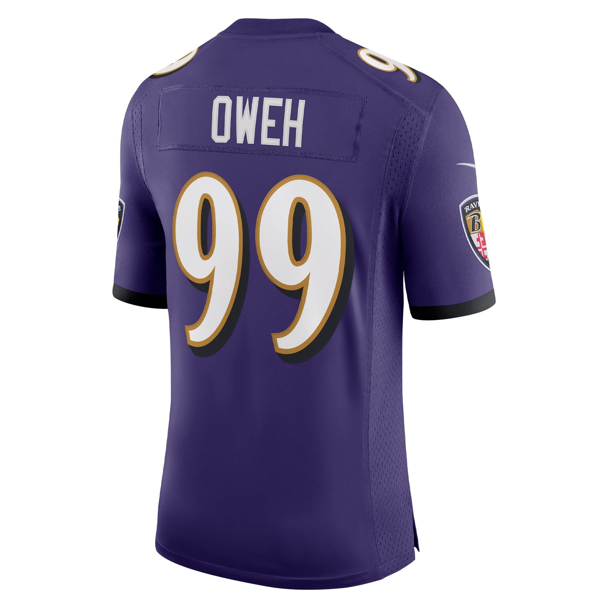 Men's Nike Odafe Oweh Purple Baltimore Ravens Vapor Limited Jersey - vstockx