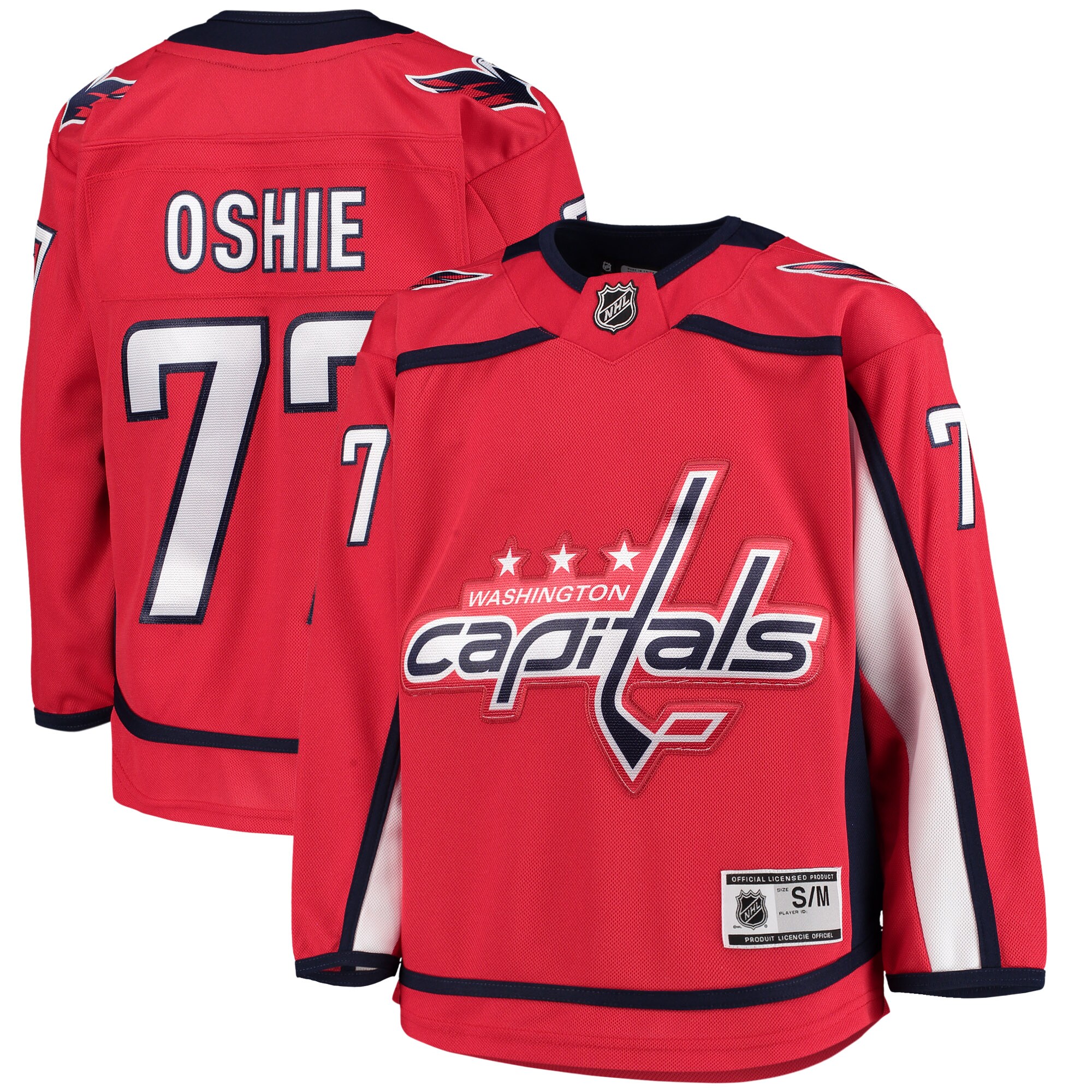 TJ Oshie Washington Capitals Youth Home Premier Jersey - Red - vstockx