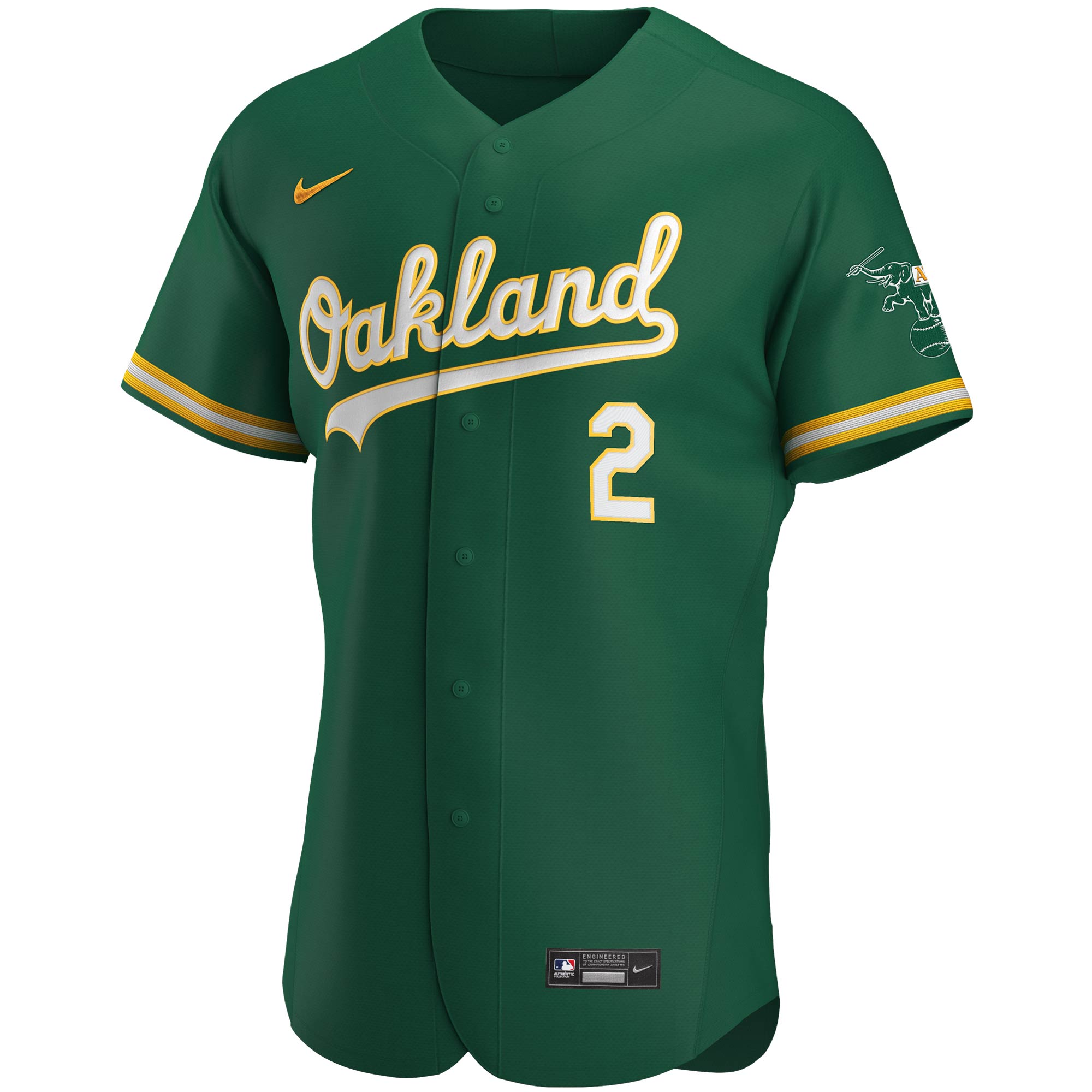 Khris Davis Oakland Athletics Nike Alternate Authentic Player Jersey - Kelly Green - vstockx