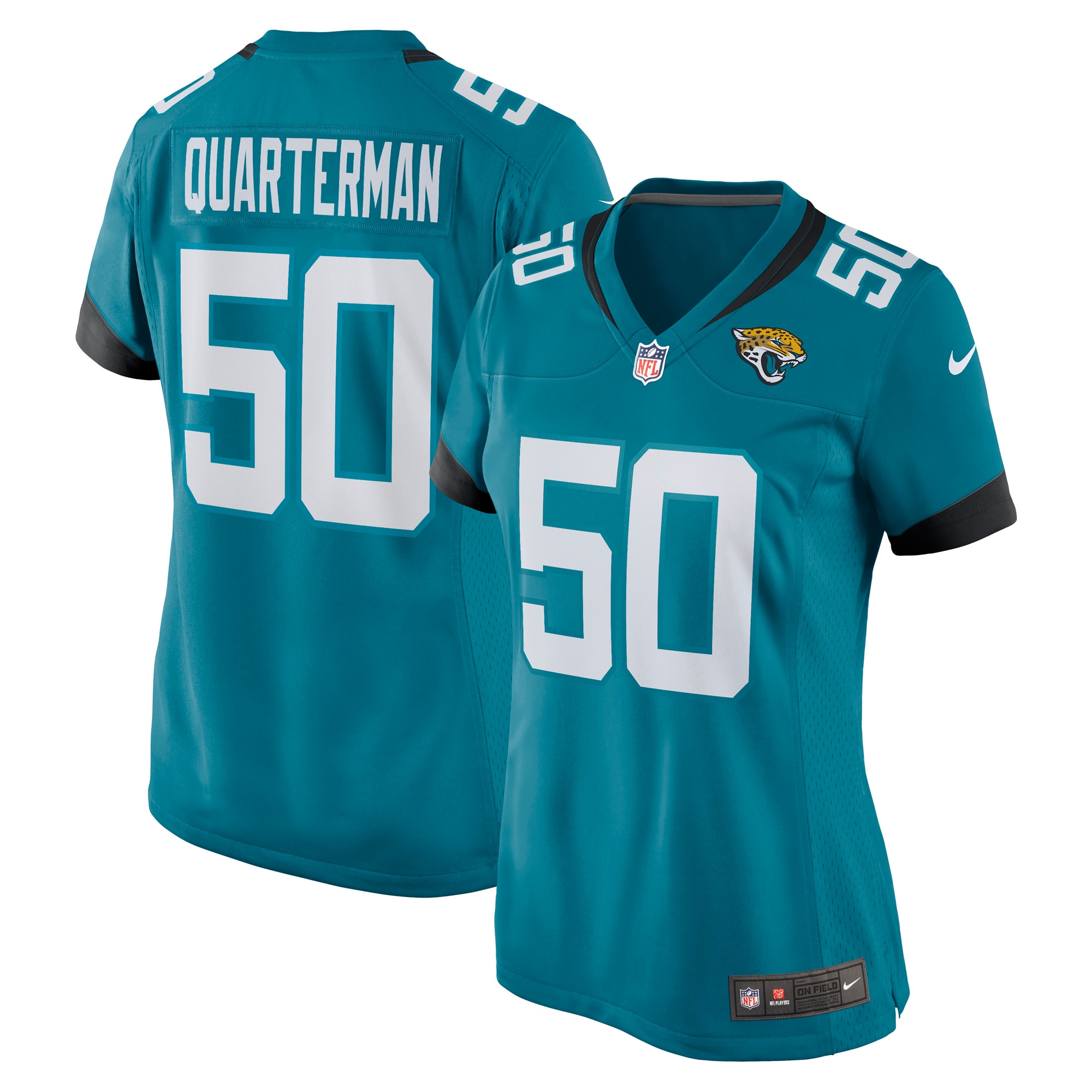 Shaquille Quarterman Jacksonville Jaguars Nike Women's Game Jersey - Teal - vstockx