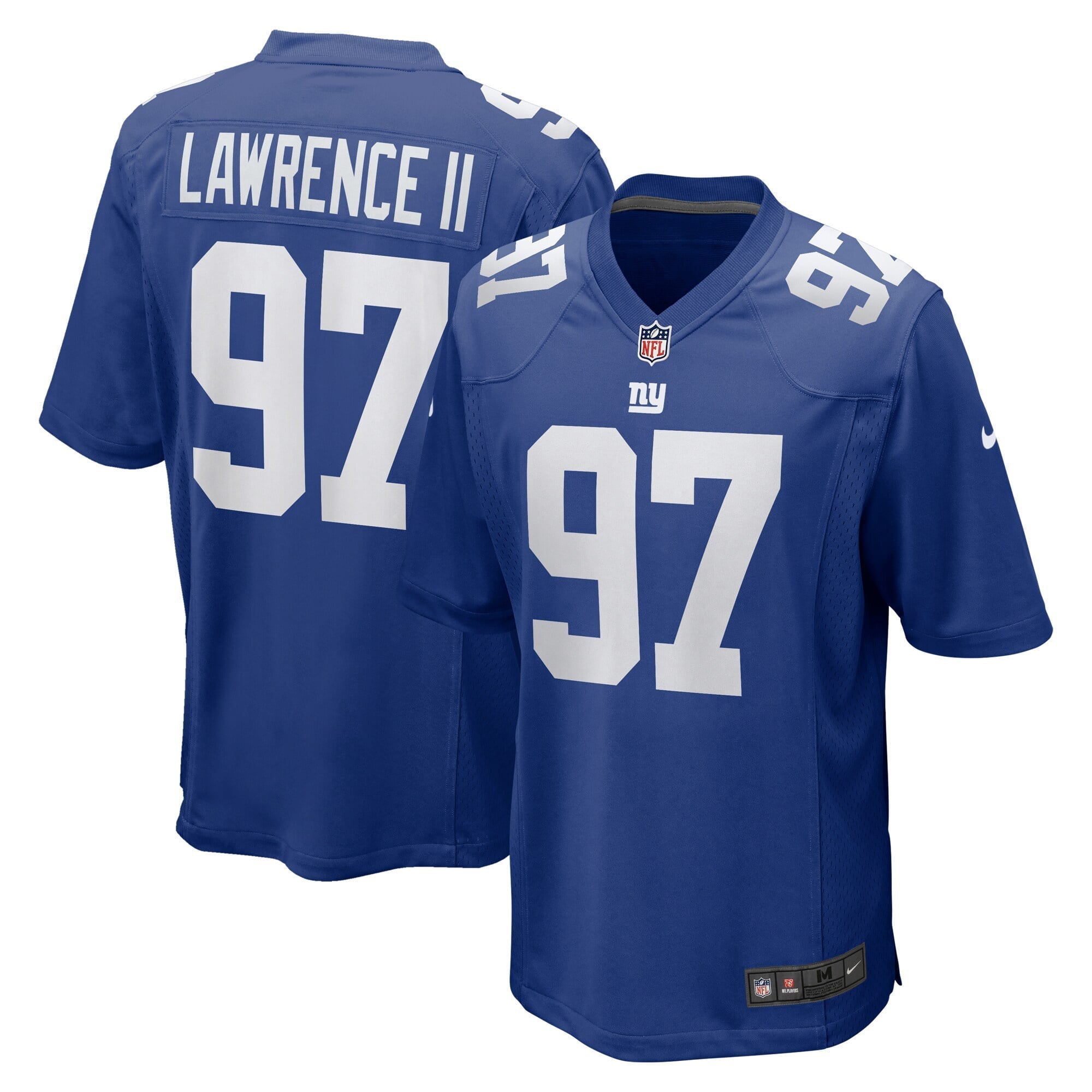 Men's Nike Dexter Lawrence II Royal New York Giants Team Game Player Jersey - vstockx