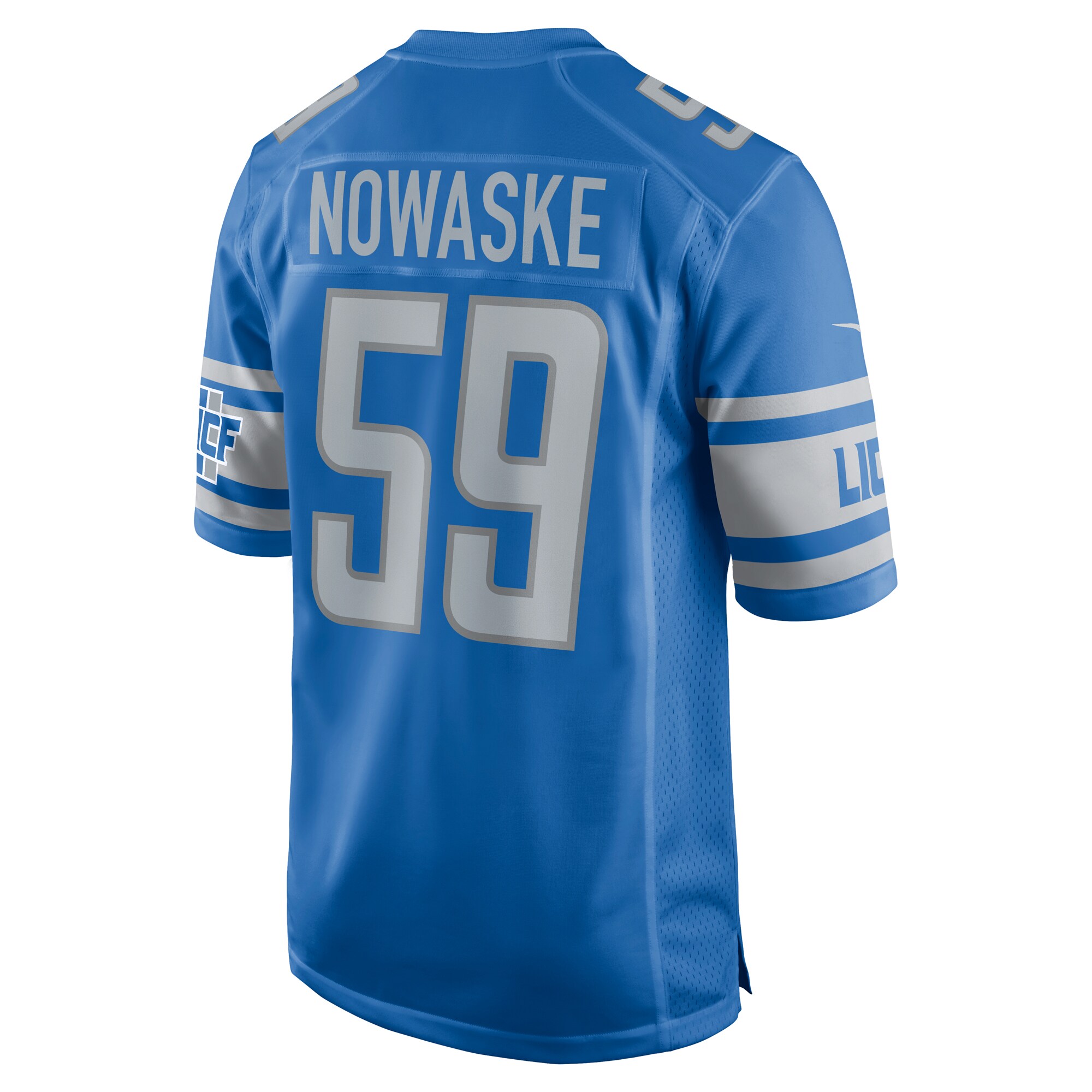 Trevor Nowaske Detroit Lions Nike Team Game Jersey - Blue - vstockx