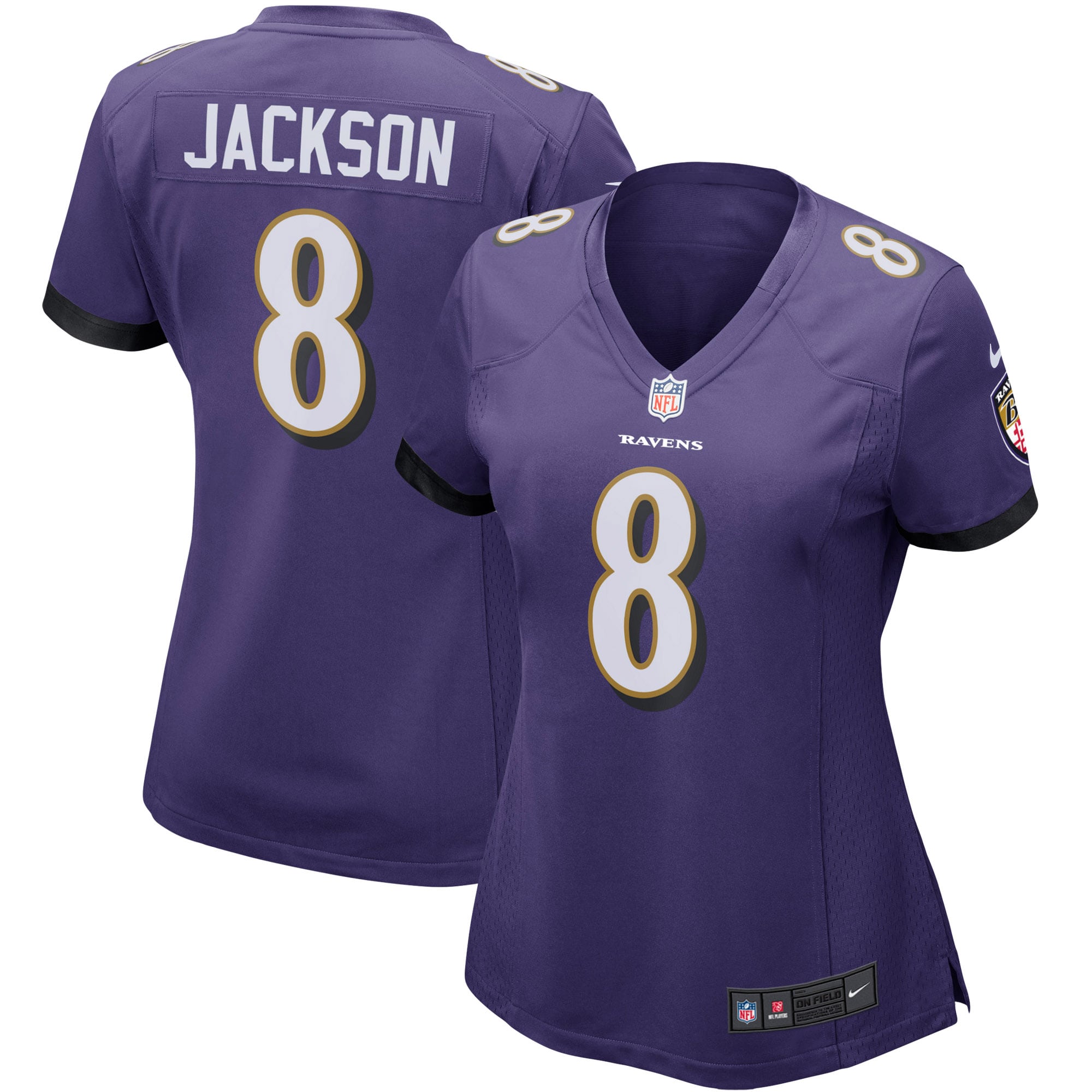 Lamar Jackson Baltimore Ravens Nike Women's Game Player Jersey - Purple - vstockx