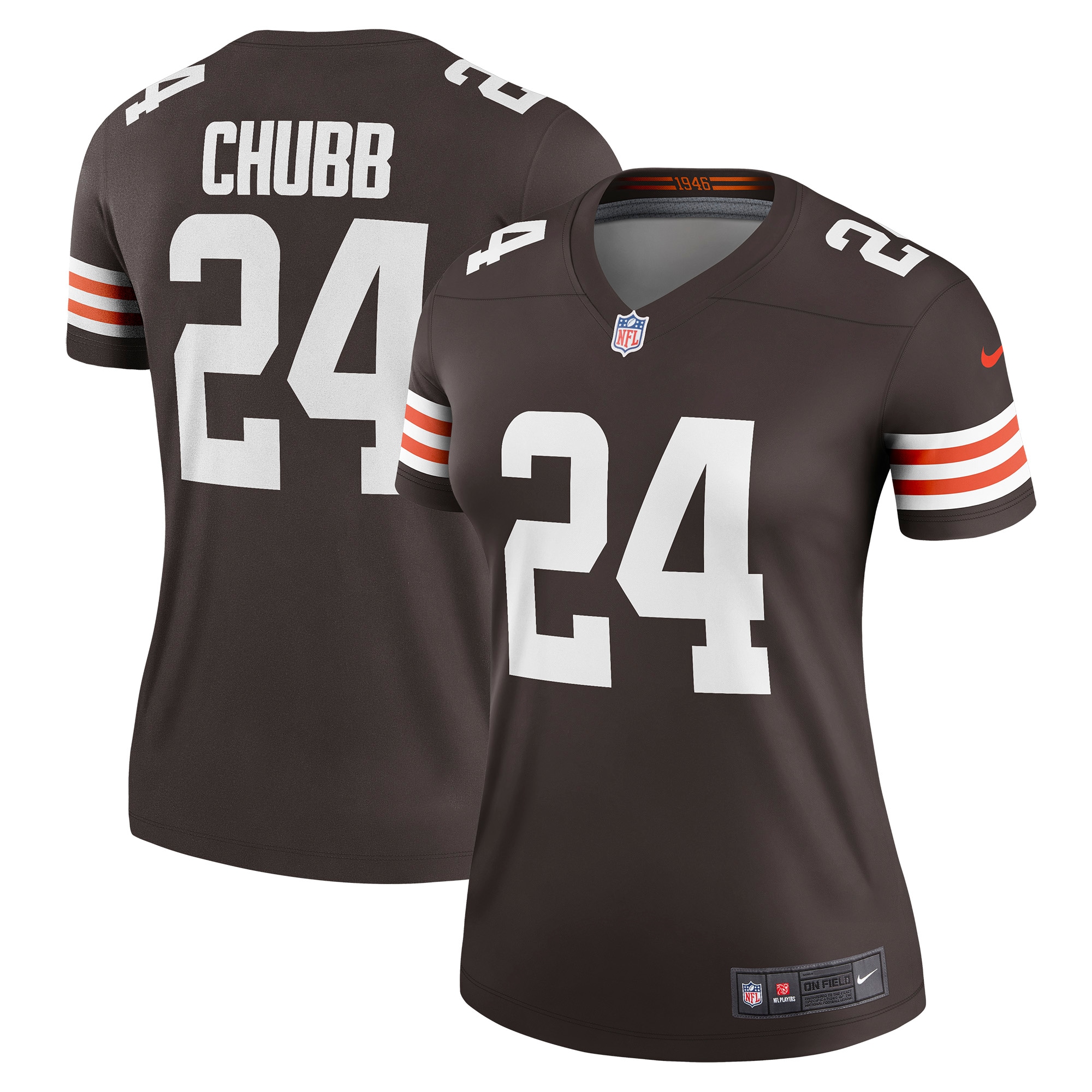Nick Chubb Cleveland Browns Nike Women's Legend Jersey - Brown - vstockx