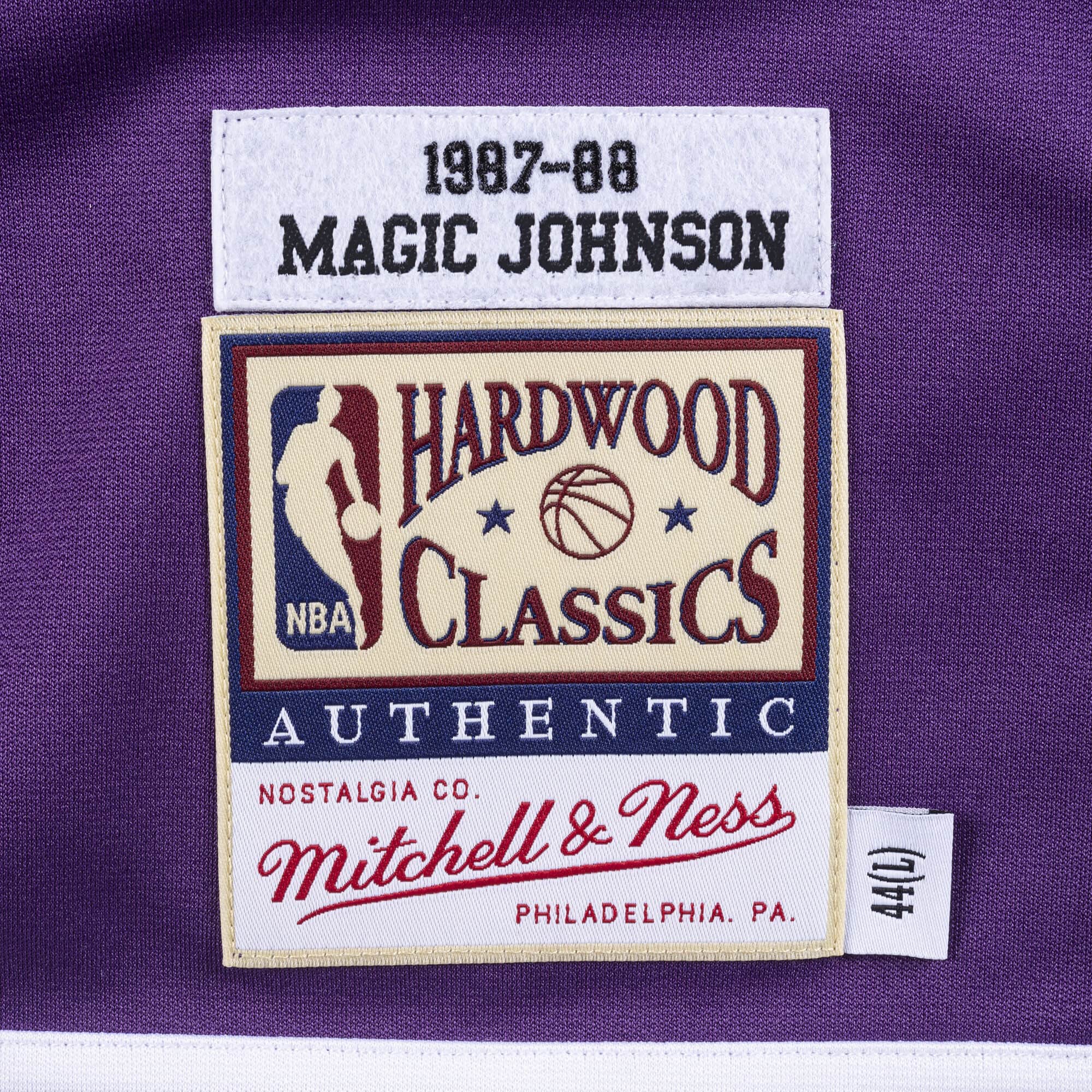 Authentic Shooting Shirt Los Angeles Lakers 1987-88 Magic Johnson - vstockx