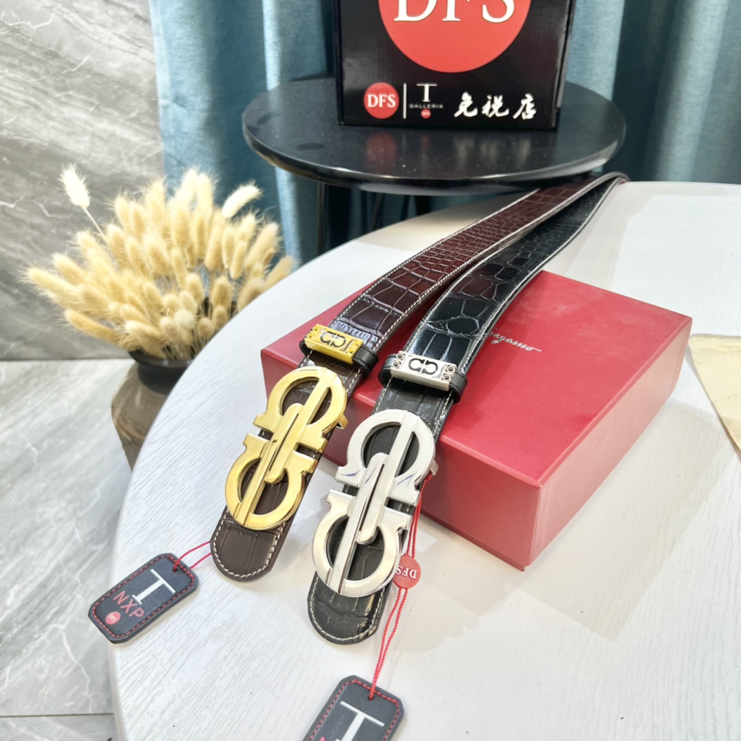 Streetwear Belt Ferragamo 319572 size:3.5cm - vstockx