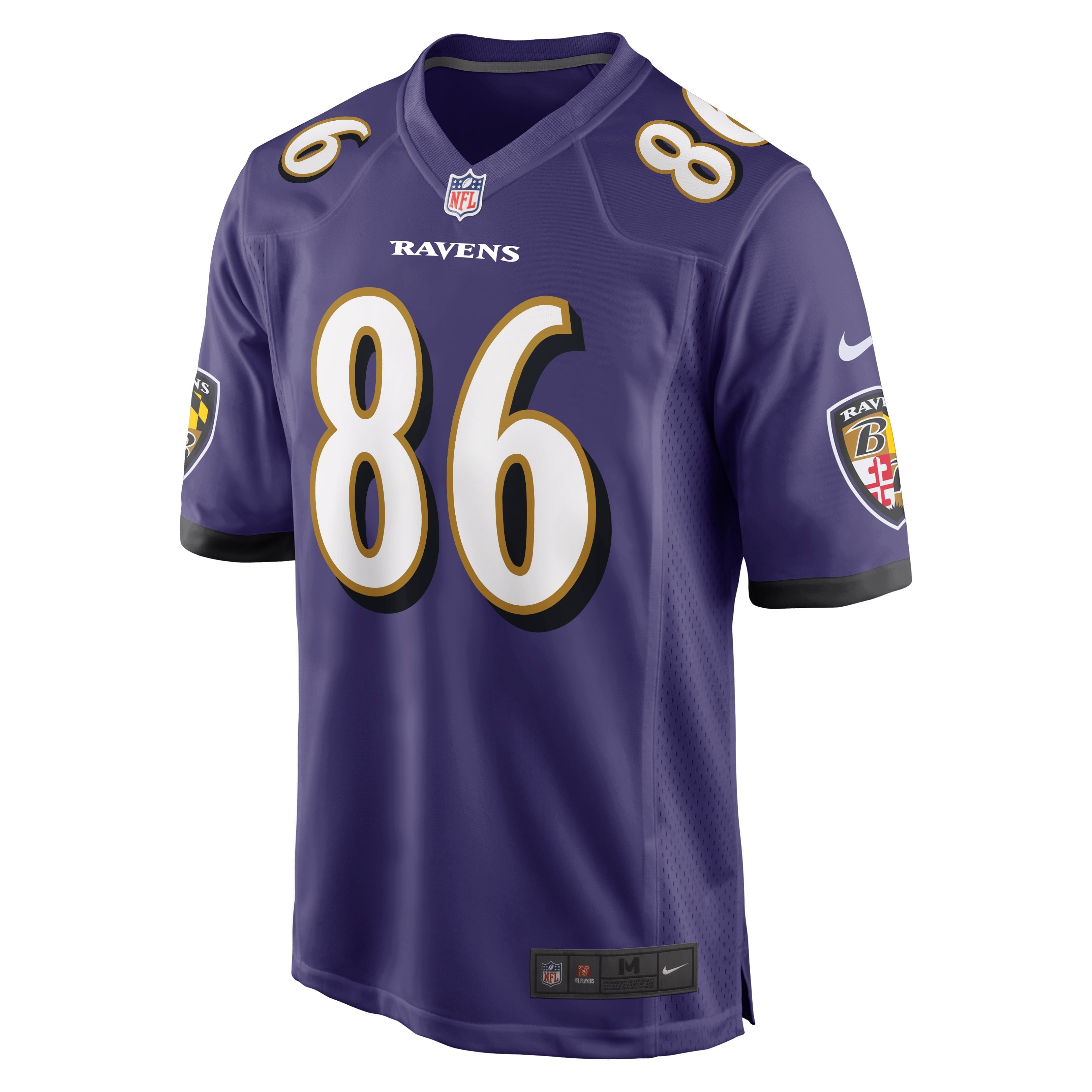 Men's Nike Nick Boyle Purple Baltimore Ravens Game Player Jersey - vstockx