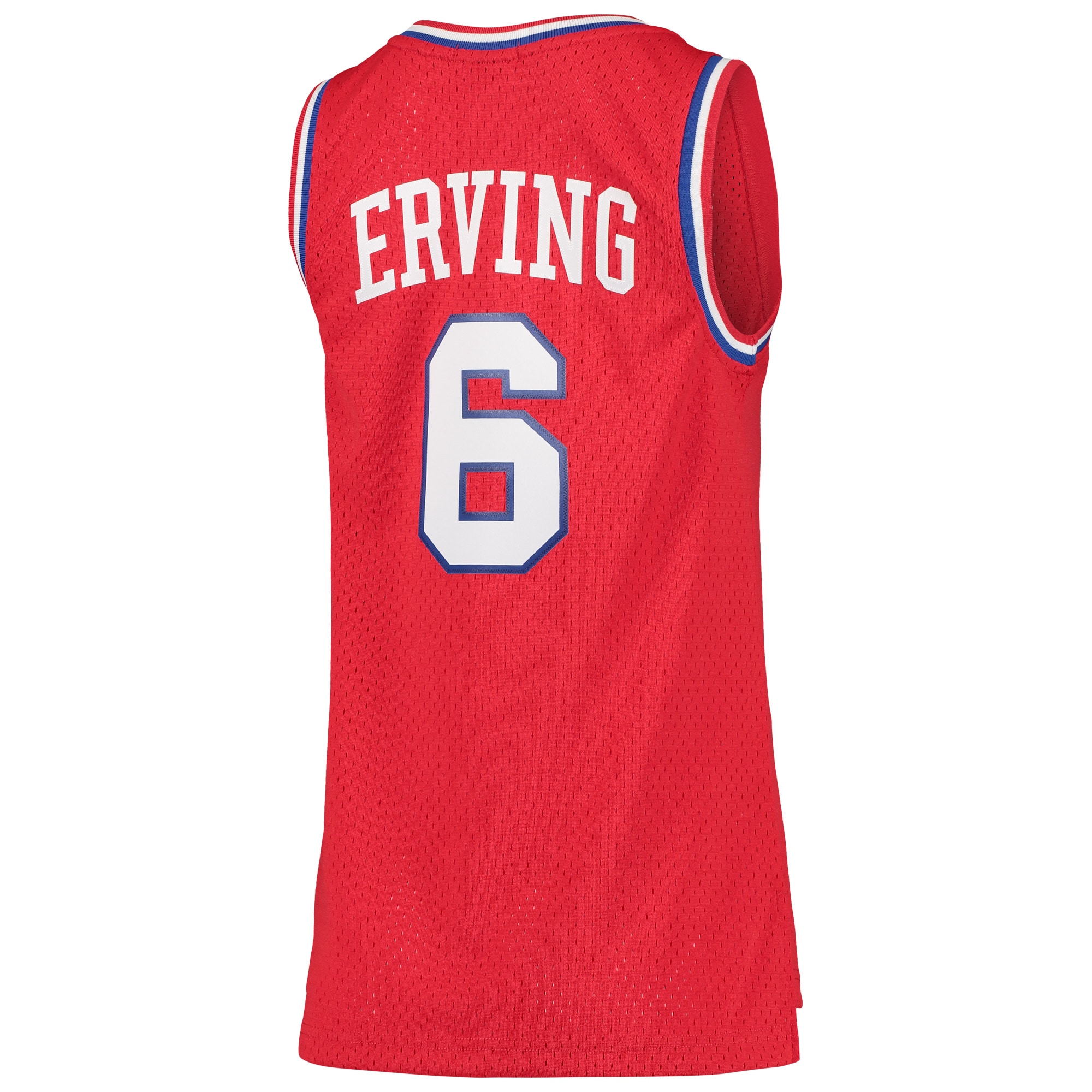 Julius Erving Philadelphia 76ers Mitchell & Ness Women's 1982/83 Hardwood Classics Swingman Jersey - Red - vstockx
