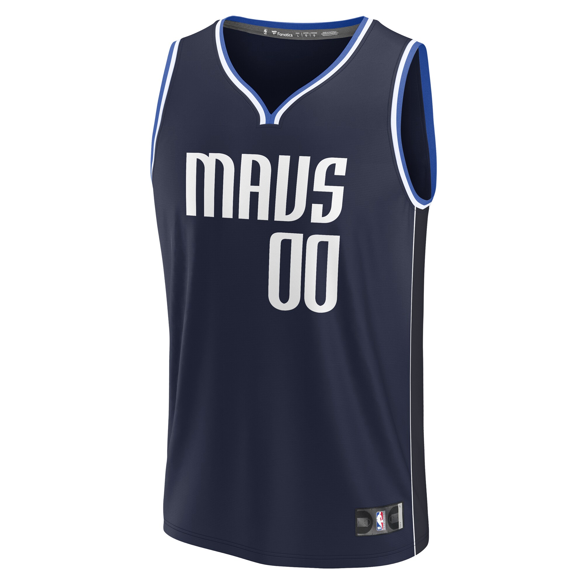 Dallas Mavericks Fanatics Branded Youth Fast Break Replica Custom Jersey - Statement Edition - Navy - vstockx