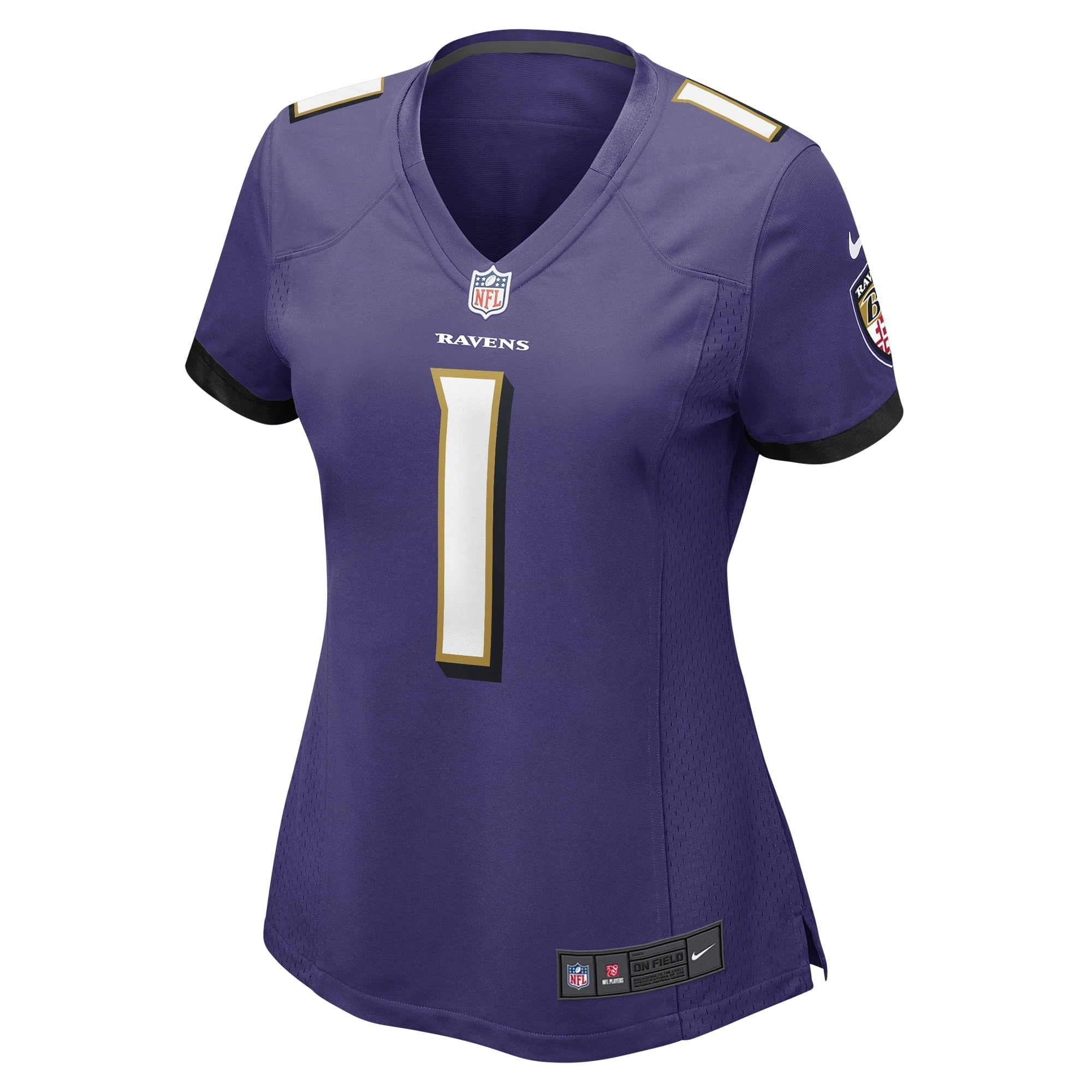 Women's Nike Number 1 Mom Purple Baltimore Ravens Game Jersey - vstockx