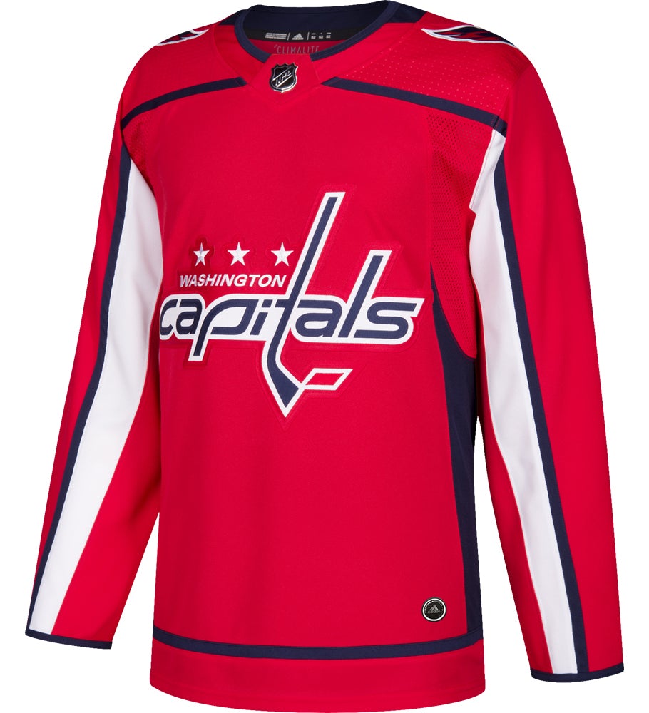 Washington Capitals Adidas Authentic Home NHL Hockey Jersey - vstockx