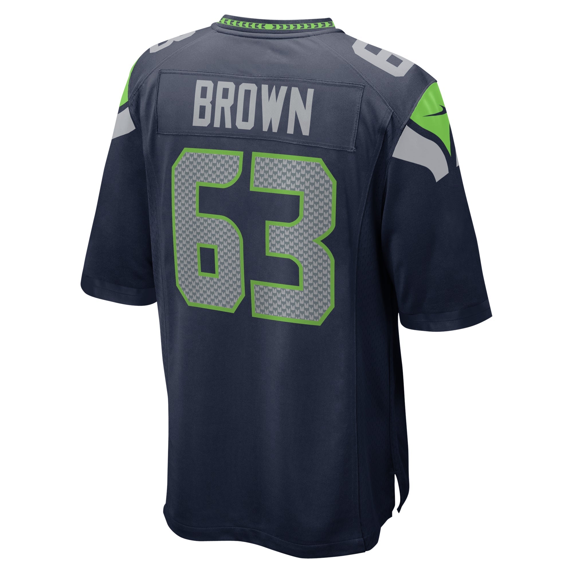 Men's Nike Evan Brown College Navy Seattle Seahawks Game Jersey - vstockx