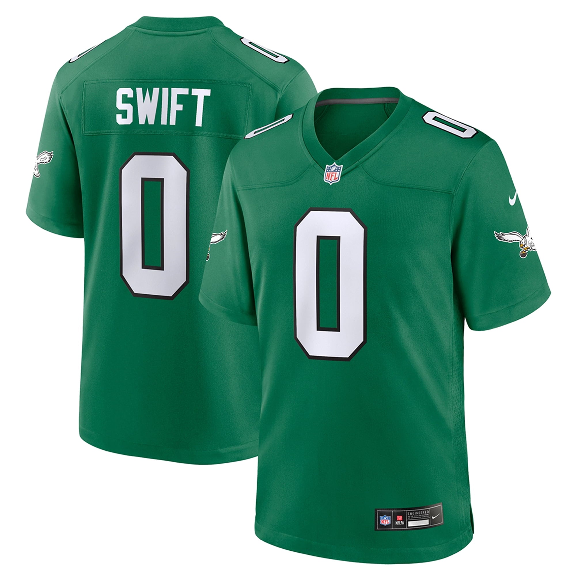 Youth Nike D'Andre Swift Kelly Green Philadelphia Eagles Game Jersey - vstockx