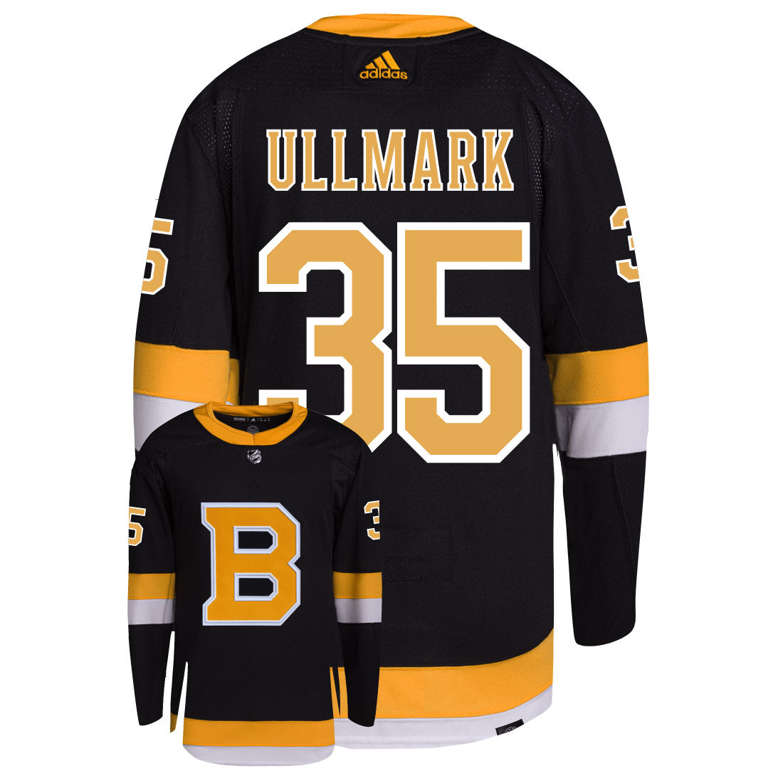 Linus Ullmark Boston Bruins Adidas Primegreen Authentic NHL Hockey Jersey - vstockx