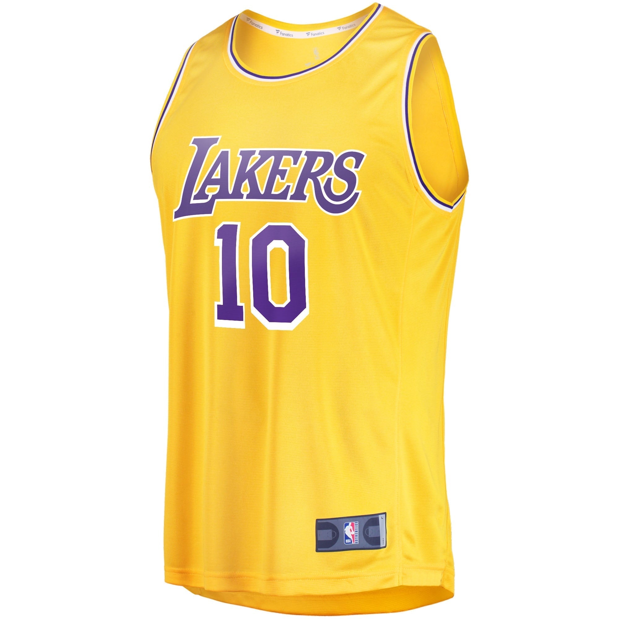 Men's Fanatics Branded Max Christie Gold Los Angeles Lakers Fast Break Replica Jersey - Icon Edition - vstockx