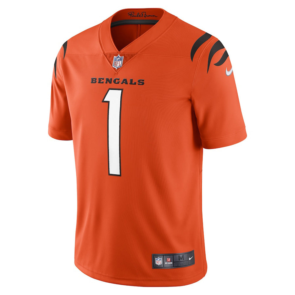 Youth Cincinnati Bengals Ja'Marr Chase Vapor Jersey - Orange - vstockx
