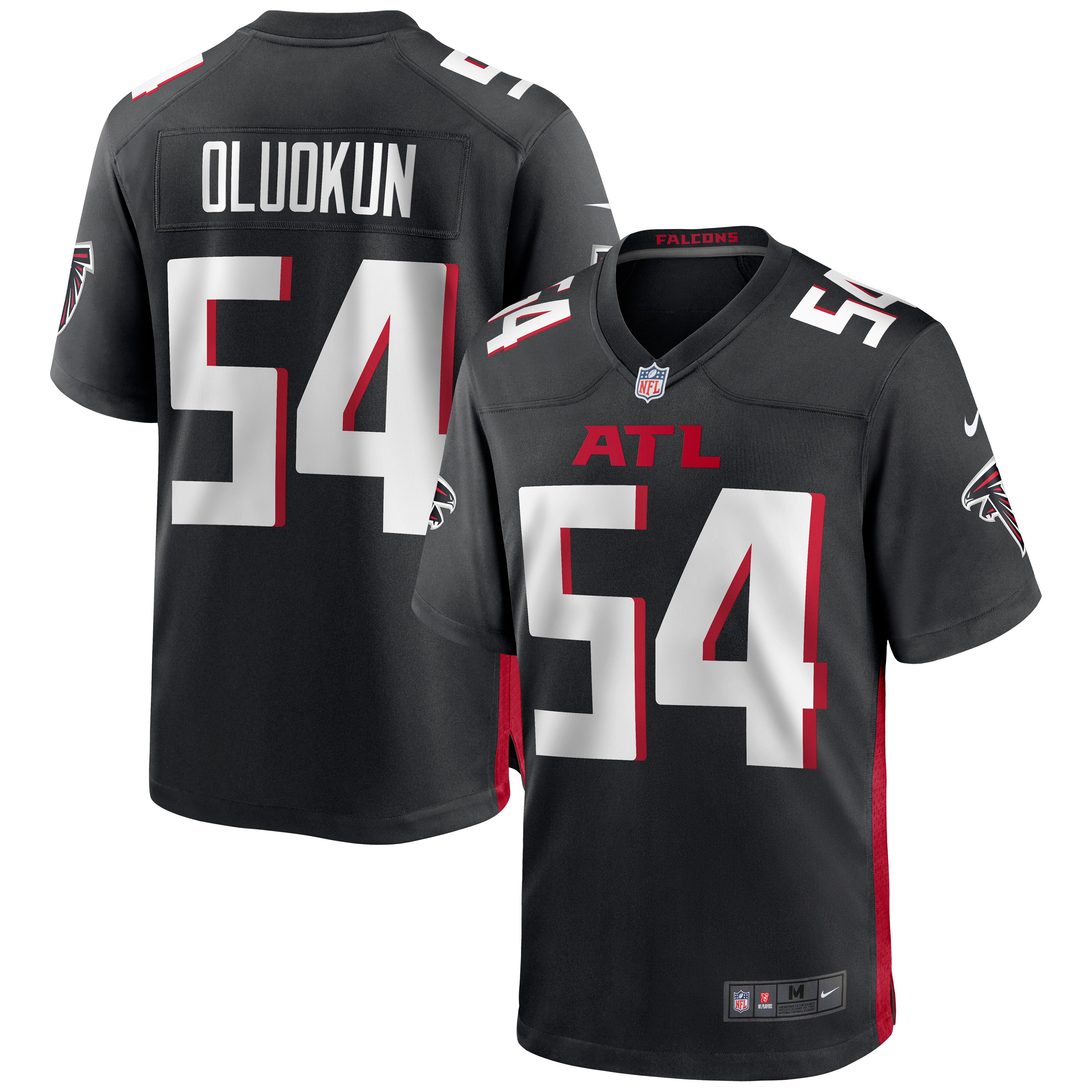 Foyesade Oluokun Atlanta Falcons Nike Game Jersey - Black - vstockx