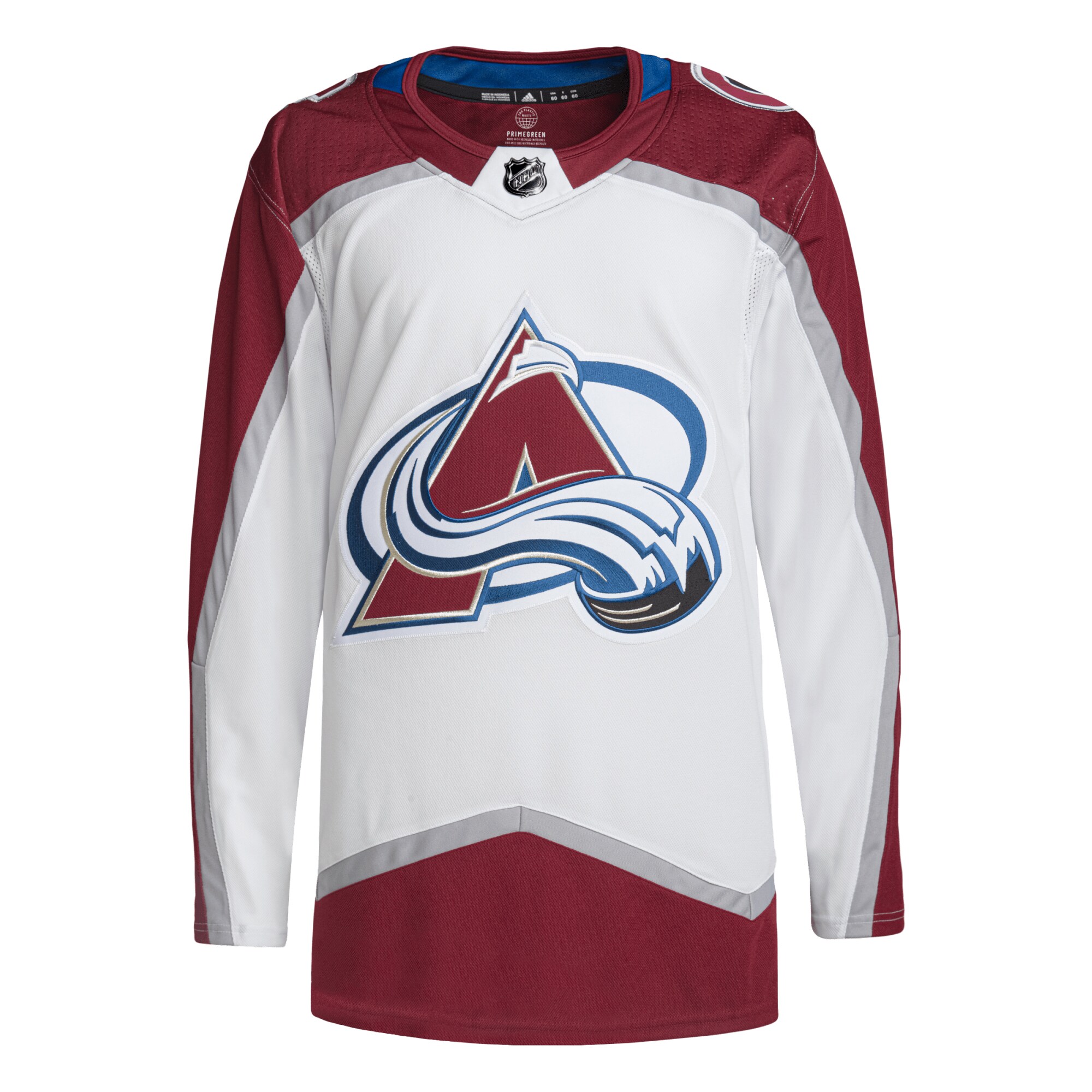 Colorado Avalanche adidas Away Primegreen Authentic Pro Jersey White - vstockx