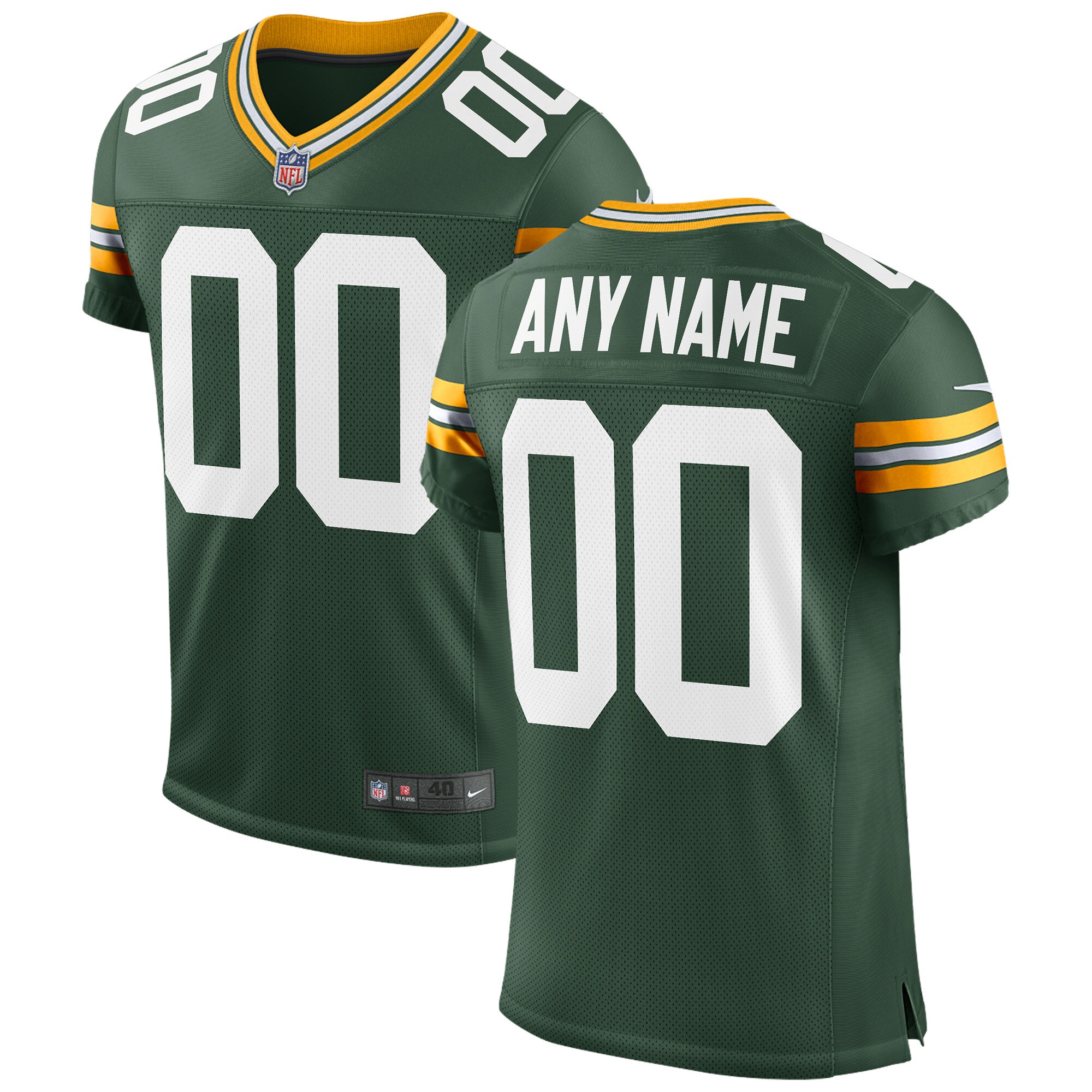 Green Bay Packers Nike Classic Custom Elite Jersey - Green - vstockx