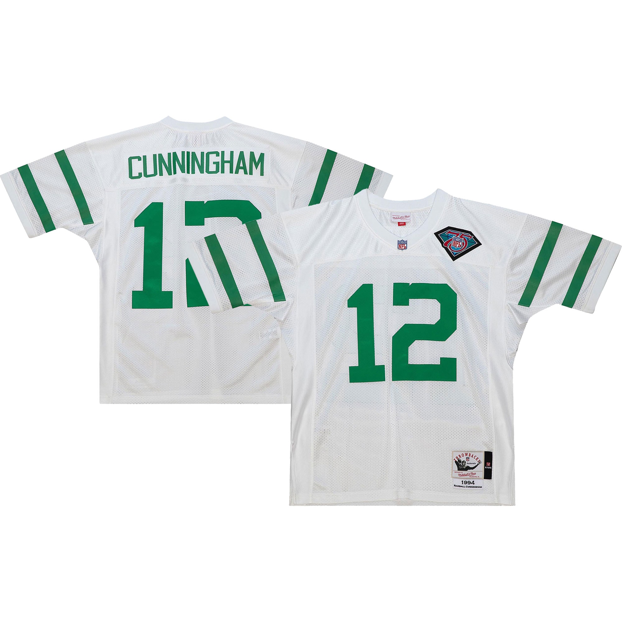 Randall Cunningham Philadelphia Eagles Mitchell & Ness 1994 Authentic Retired Player Jersey - White - vstockx