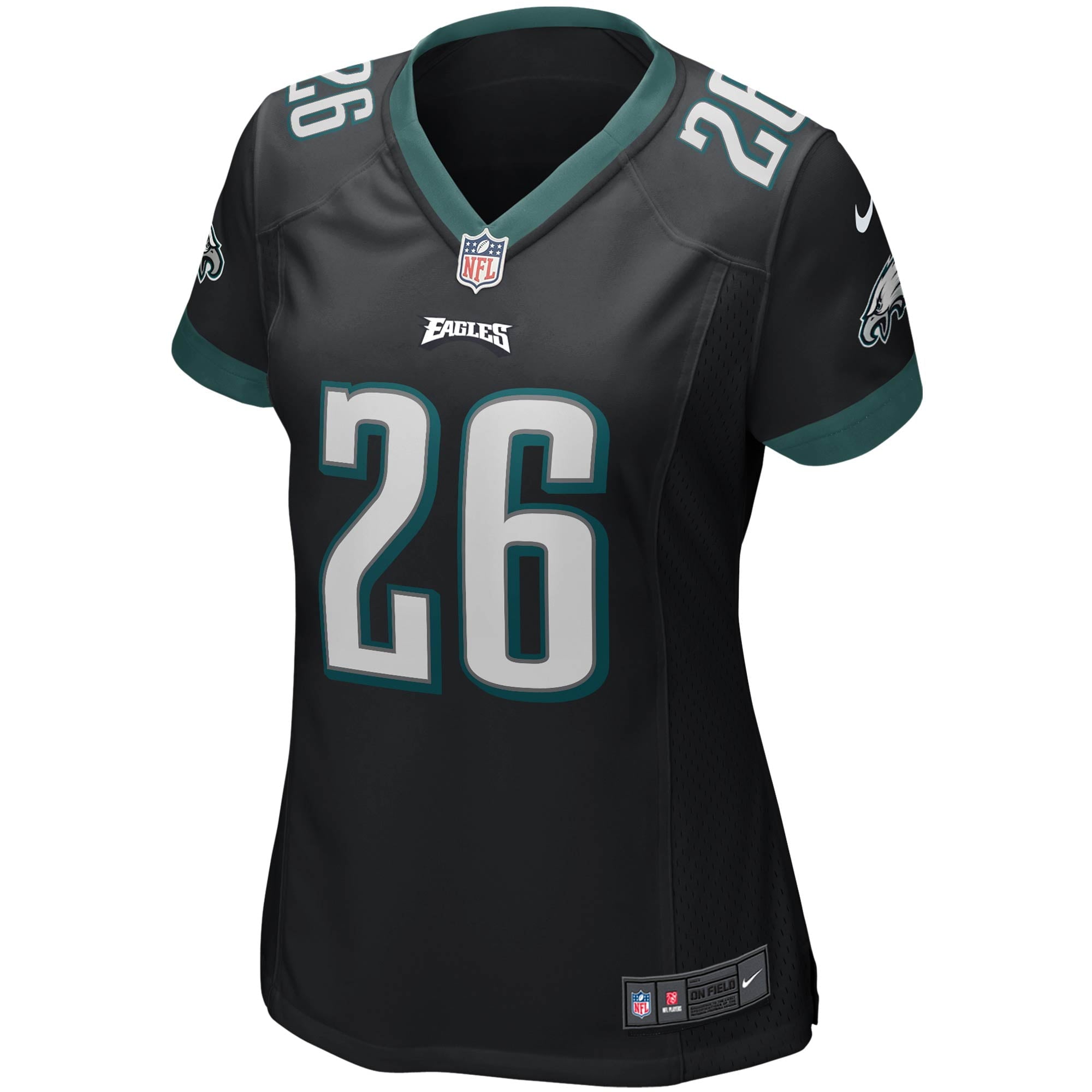 Women's Nike Miles Sanders Black Philadelphia Eagles Game Jersey - vstockx