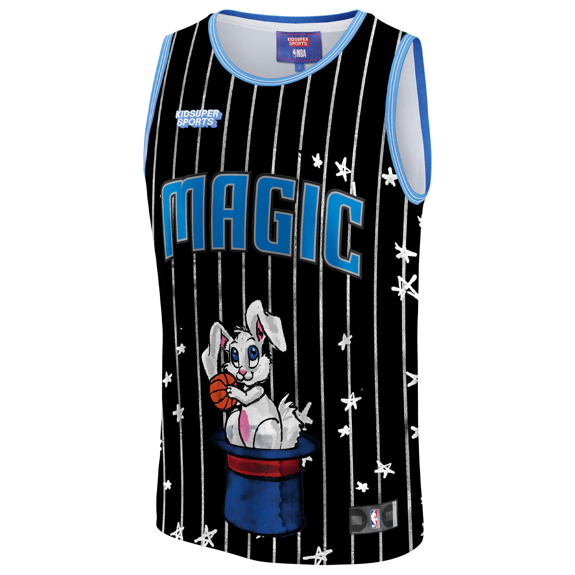 Orlando Magic NBA & KidSuper Studios by Fanatics Unisex Hometown Jersey - Black - vstockx
