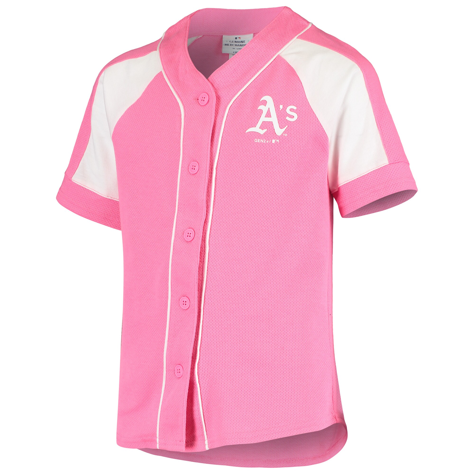 Oakland Athletics Youth Team Spirit Fashion Jersey - Pink - vstockx