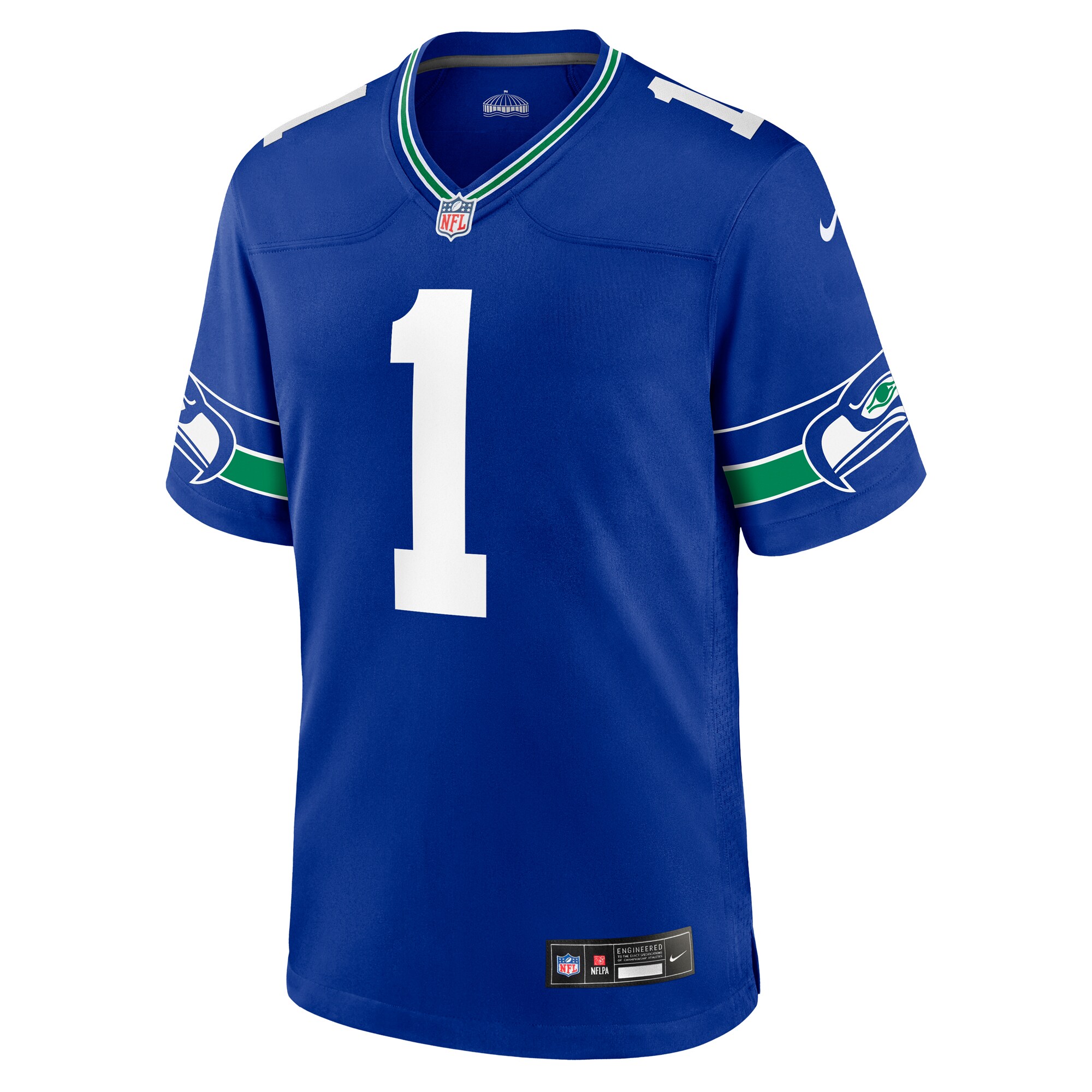 Warren Moon Seattle Seahawks Nike Throwback Retired Player Game Jersey - Royal - vstockx
