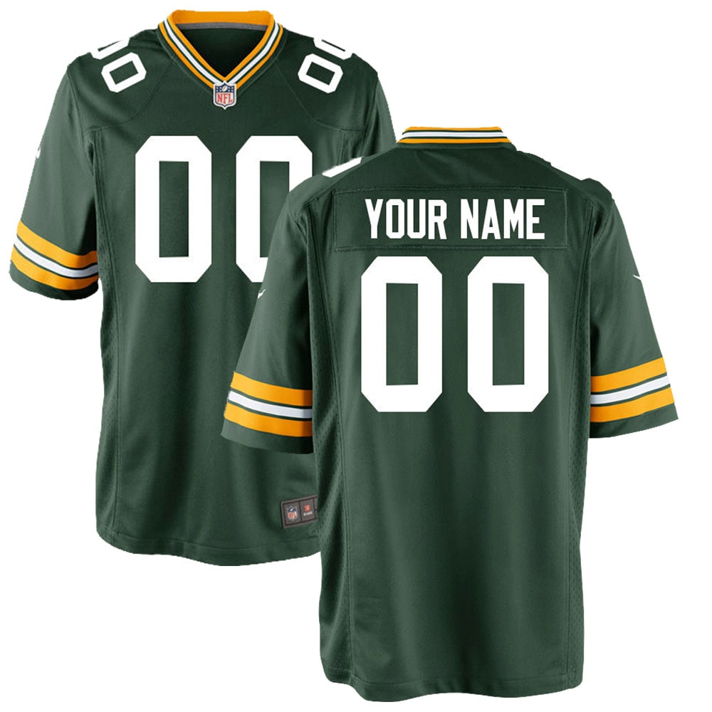 Green Bay Packers Nike Youth Custom Game Jersey - Green - vstockx