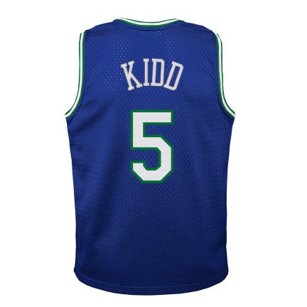 Youth Jason Kidd Dallas Mavericks Mitchell & Ness Blue 1994-95 Hardwood Classics Swingman Jersey - vstockx