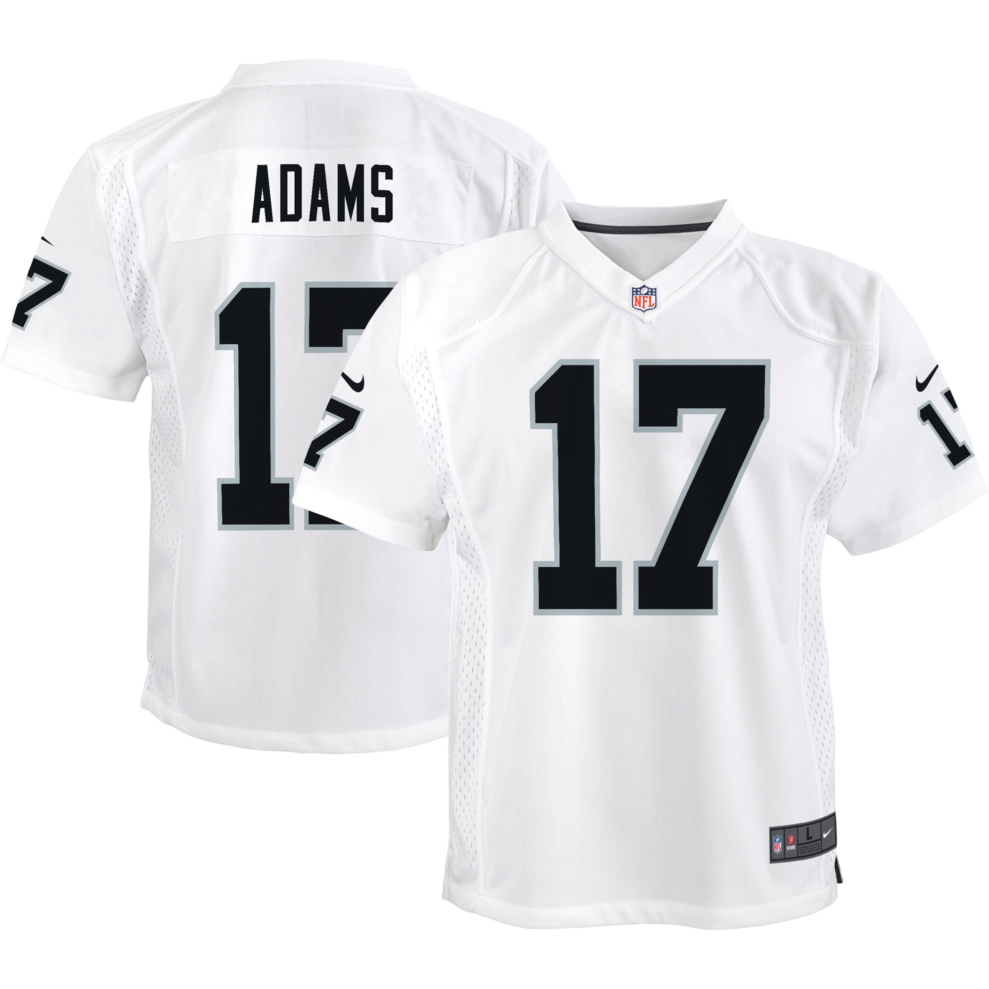Davante Adams Las Vegas Raiders Nike Youth Game Jersey - White - vstockx