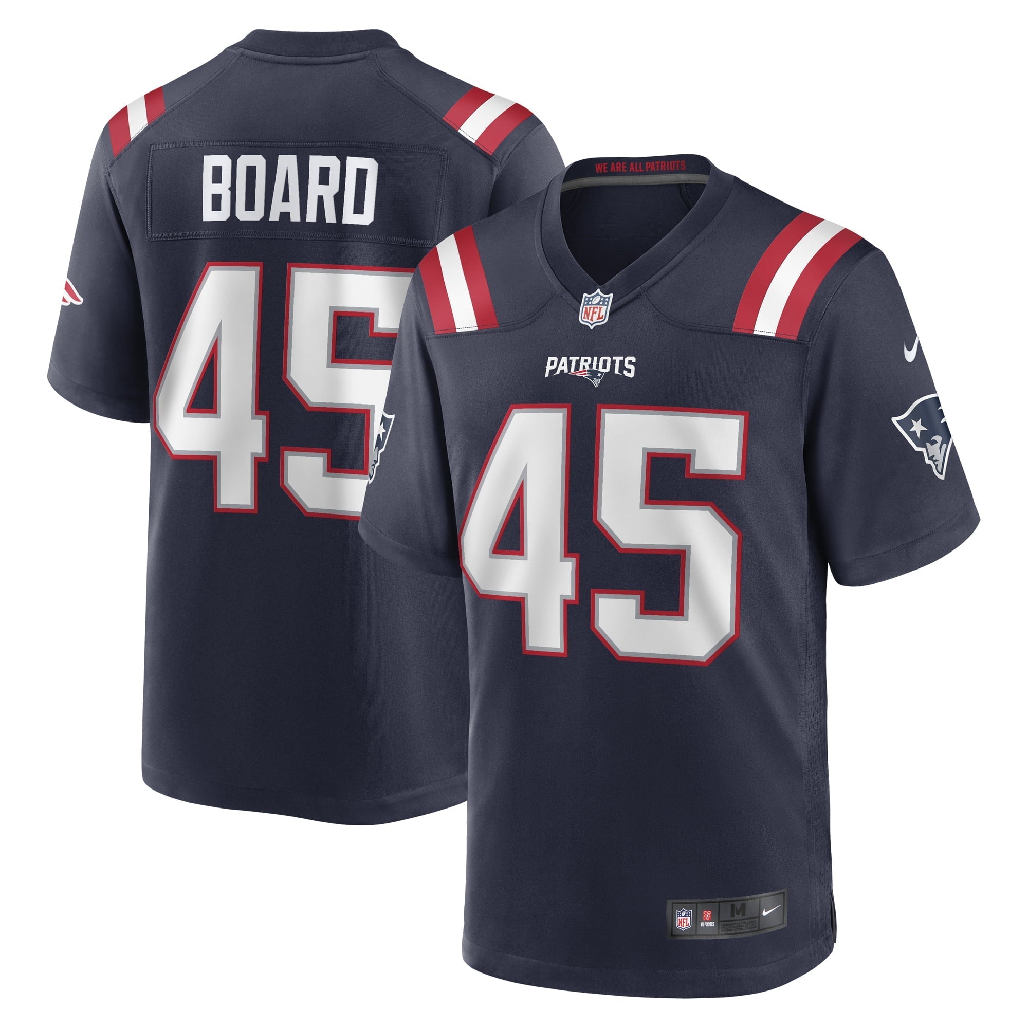 Men's Nike Chris Board Navy New England Patriots Game Player Jersey - vstockx