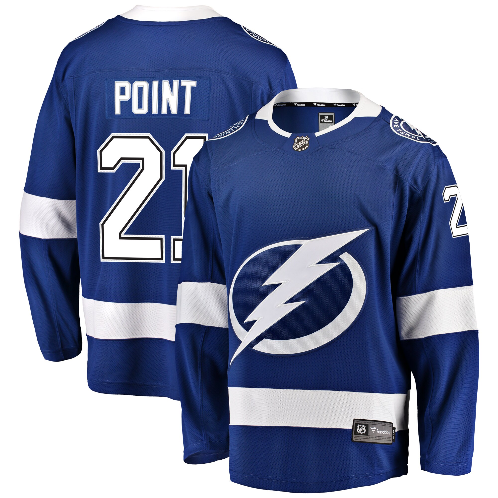 Brayden Point Tampa Bay Lightning Fanatics Branded Home Breakaway Player Jersey - Blue - vstockx