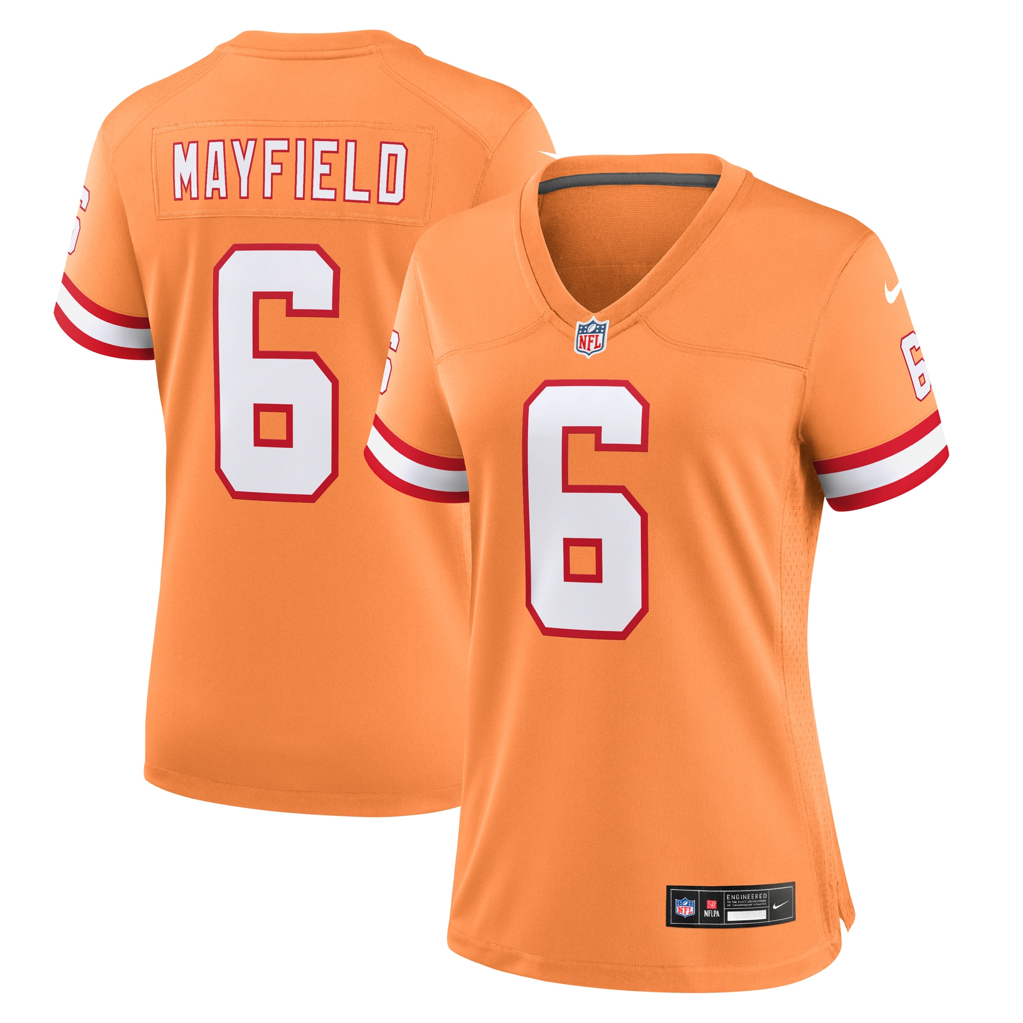 Baker Mayfield Tampa Bay Buccaneers Nike Women's Throwback Game Jersey - Orange - vstockx