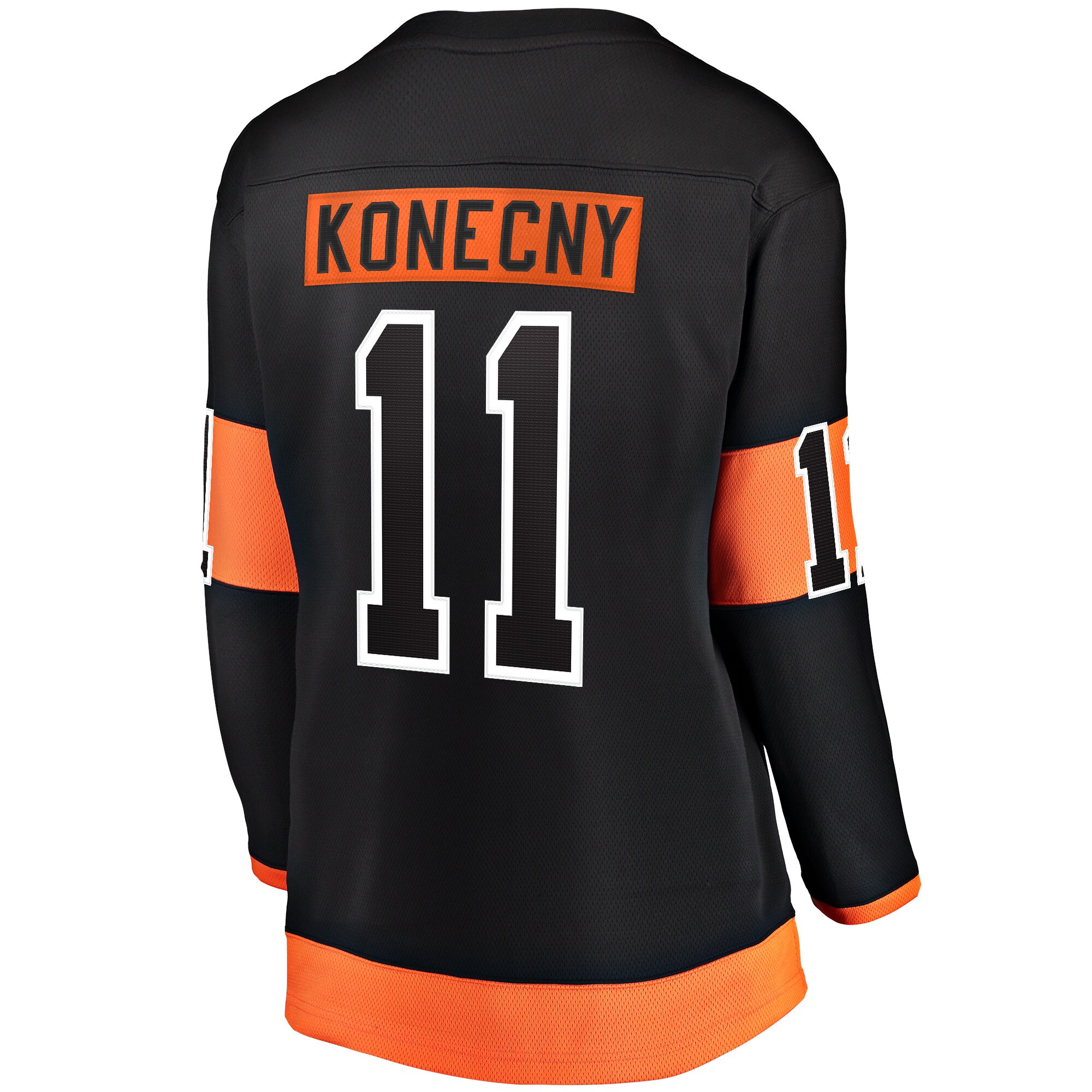 Travis Konecny Philadelphia Flyers Fanatics Branded Women's Alternate Premier Breakaway Jersey - Black - vstockx