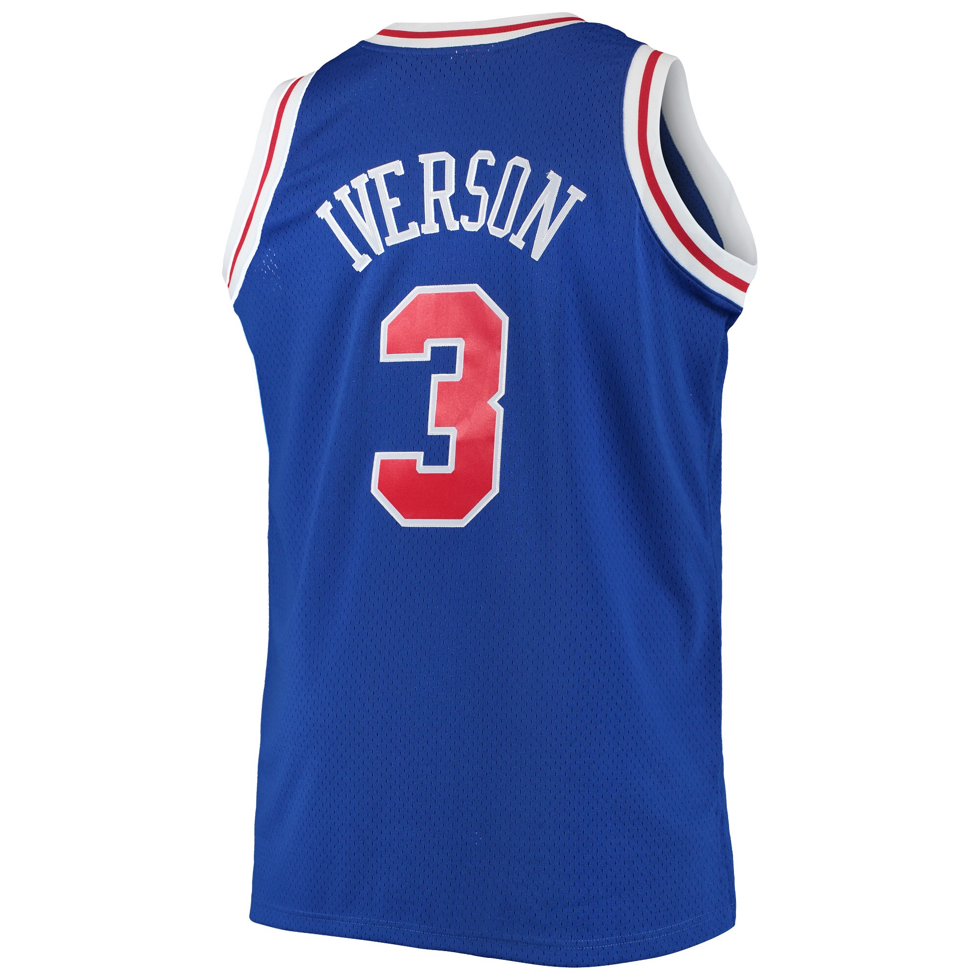 Allen Iverson Philadelphia 76ers Mitchell & Ness Big & Tall Hardwood Classics Swingman Jersey - Royal - vstockx