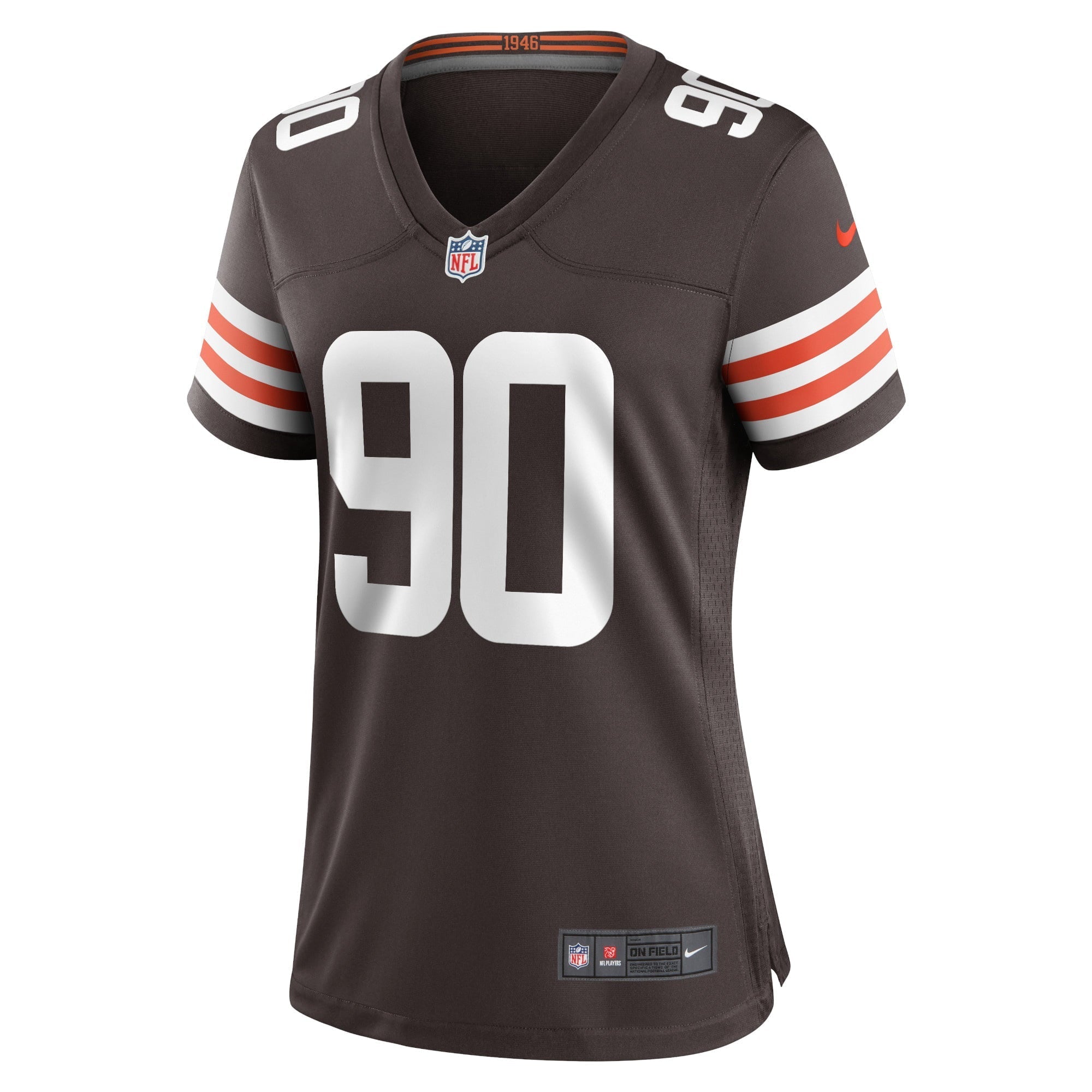 Women's Nike Jadeveon Clowney Brown Cleveland Browns Game Jersey - vstockx