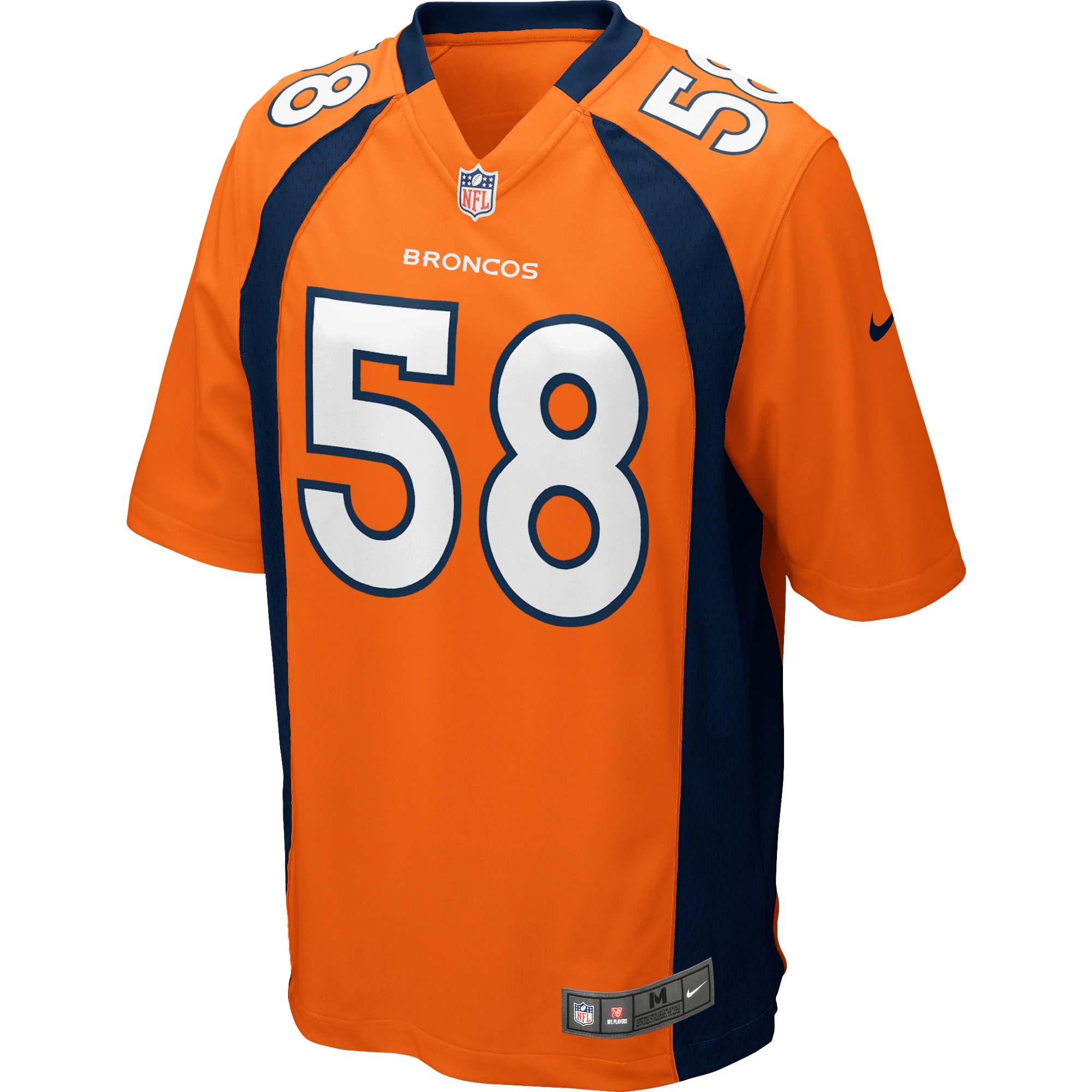 Von Miller Denver Broncos Nike Game Jersey - Orange - vstockx