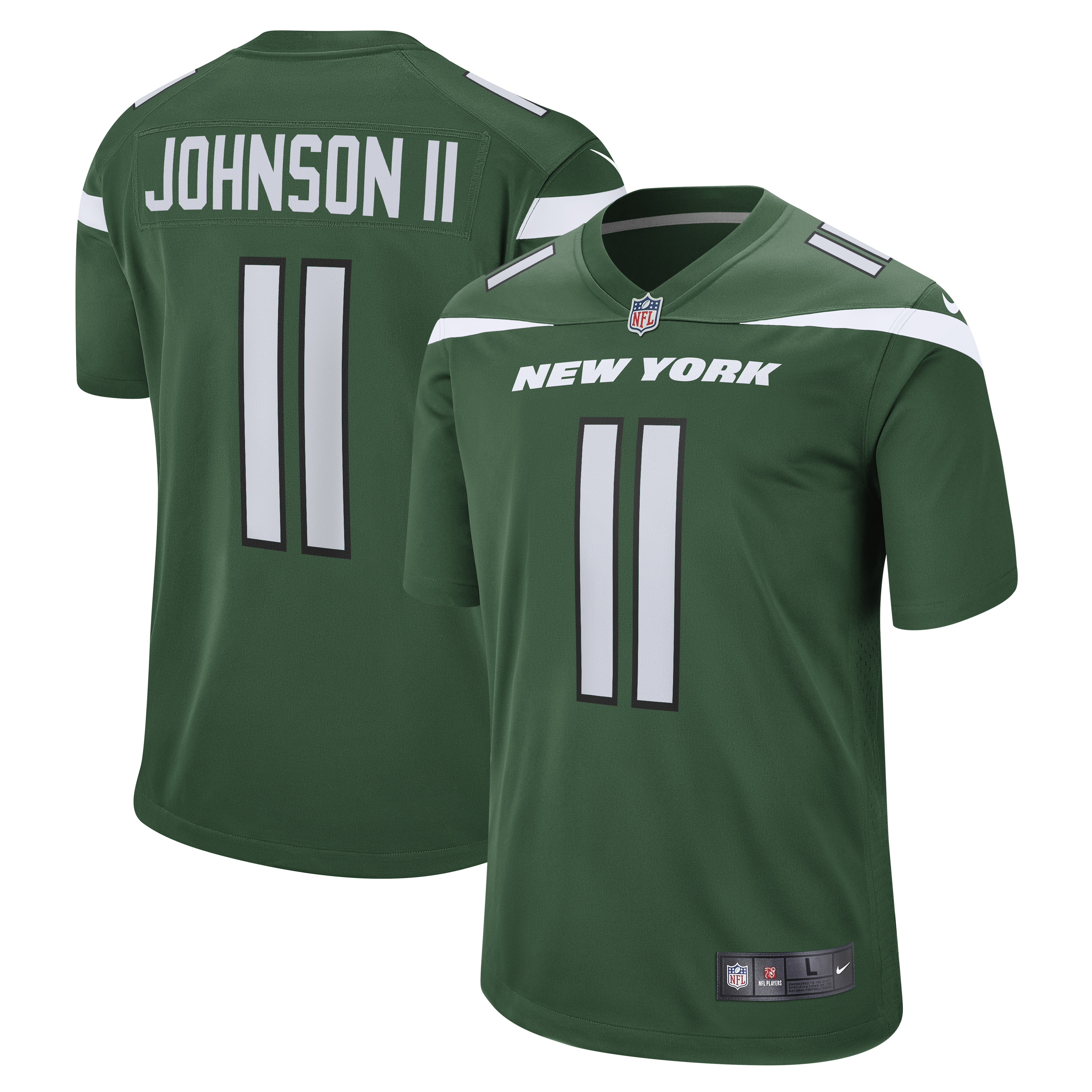 Jermaine Johnson II New York Jets Nike Game Jersey - Gotham Green - vstockx