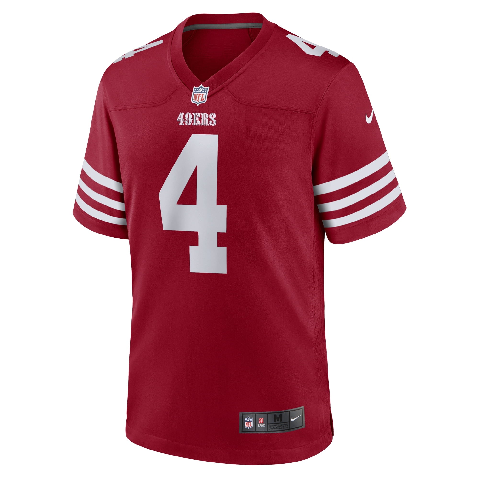 Men's Nike Jake Moody Scarlet San Francisco 49ers Team Game Jersey - vstockx