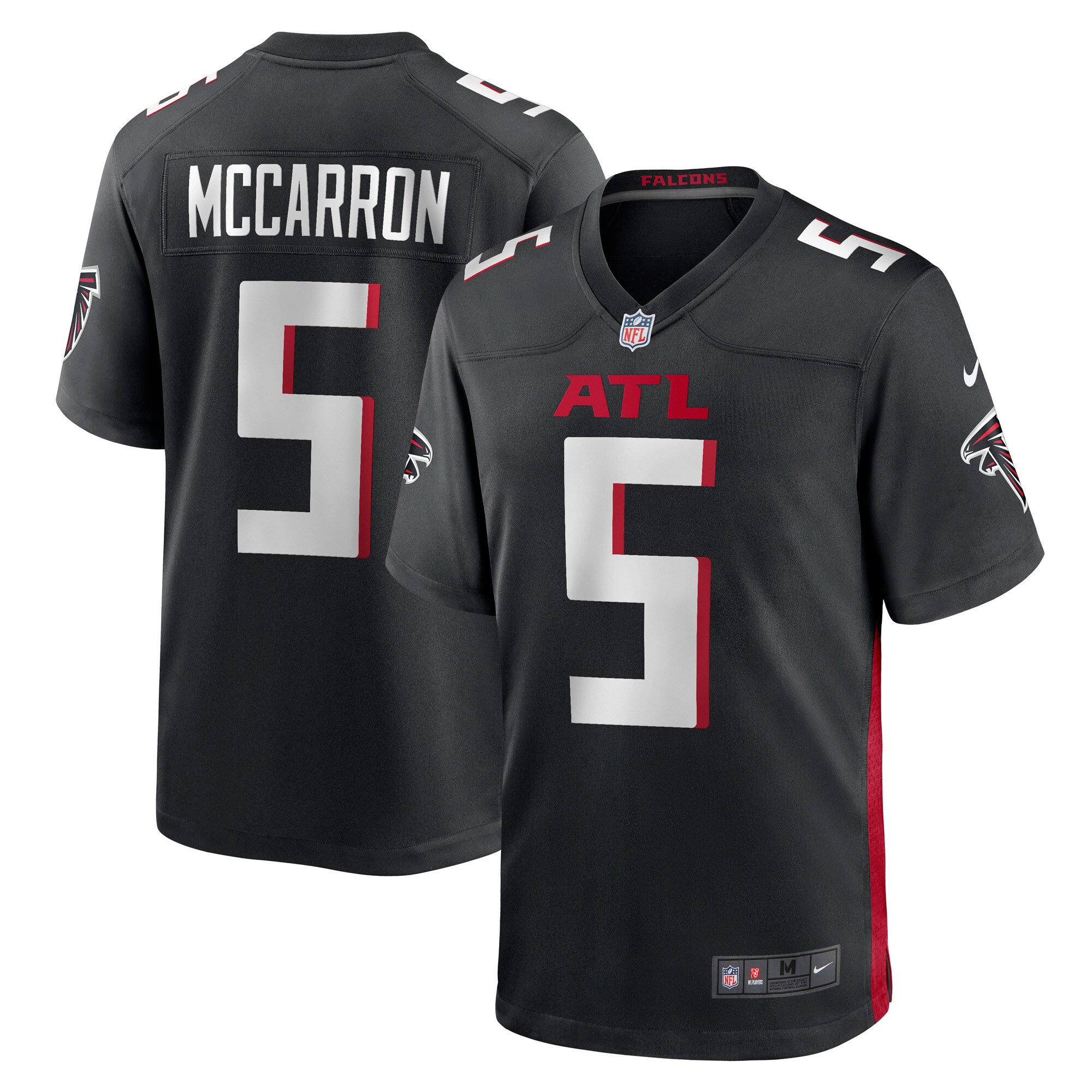 AJ McCarron Atlanta Falcons Nike Game Player Jersey - Black - vstockx