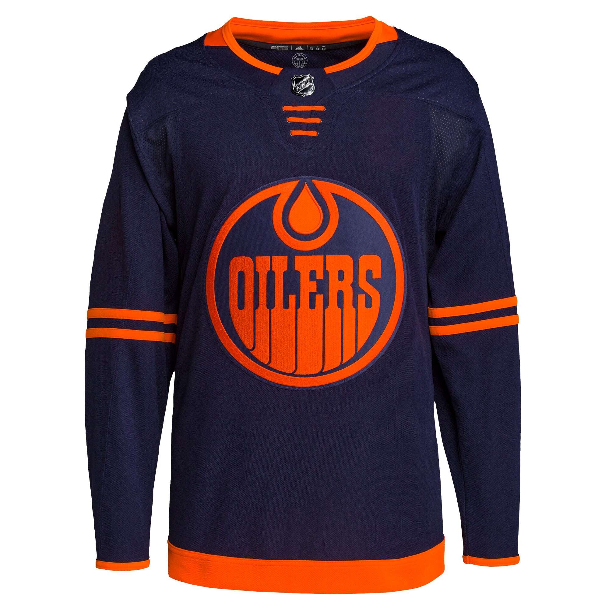 Edmonton Oilers adidas Alternate Primegreen Authentic Pro Blank Jersey - Navy - vstockx