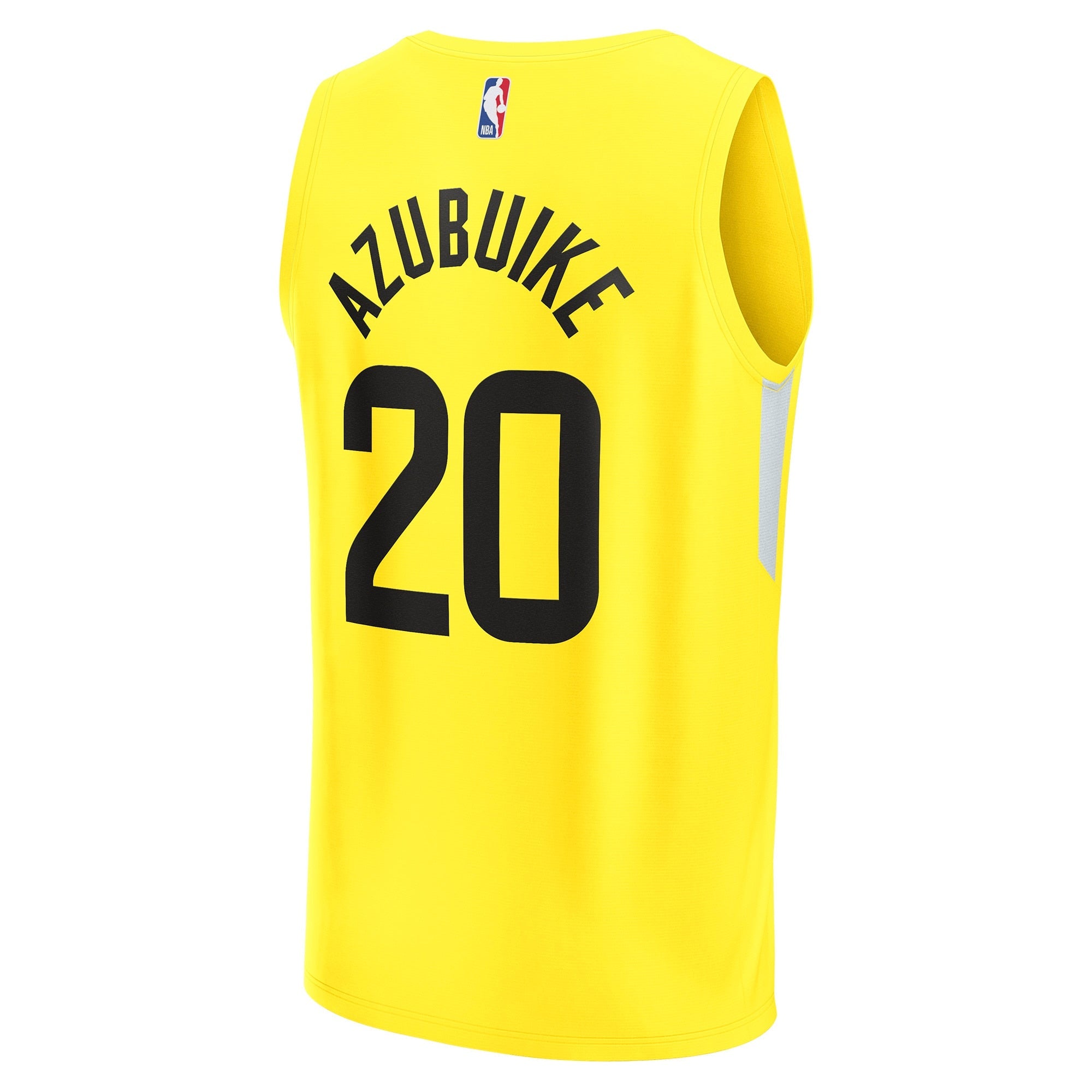 Men's Fanatics Branded Udoka Azubuike Yellow Utah Jazz 2022/23 Fast Break Replica Player Jersey - Icon Edition - vstockx