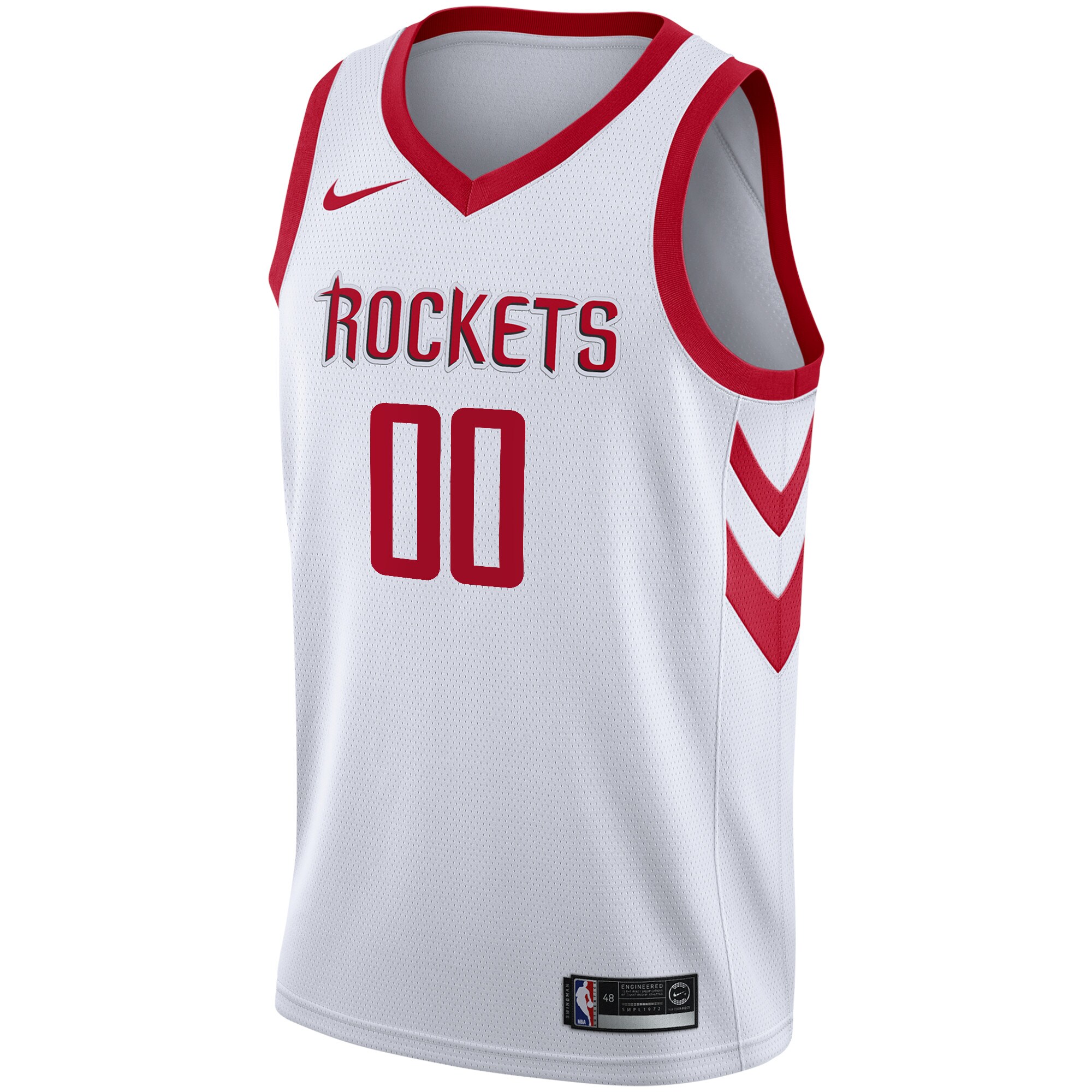 Houston Rockets Nike Swingman Custom Jersey - Association Edition - White - vstockx