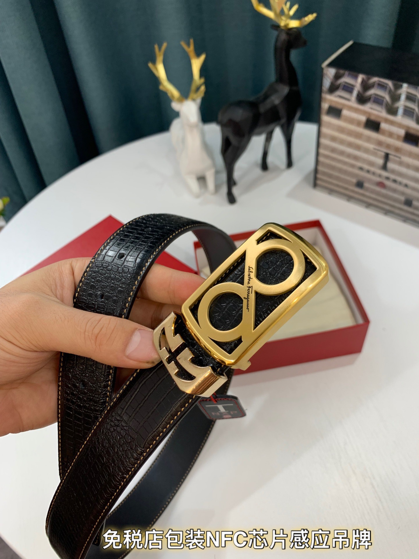 Streetwear Belt Ferragamo 319260 size:3.5cm - vstockx